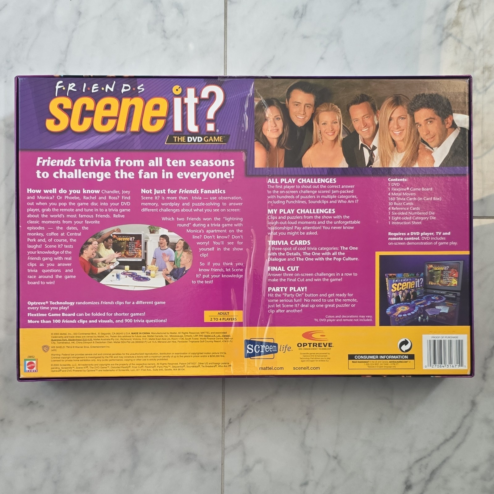 Friends Scene It DVD Game SEALED ScreenLife 2005 TV Show Trivia