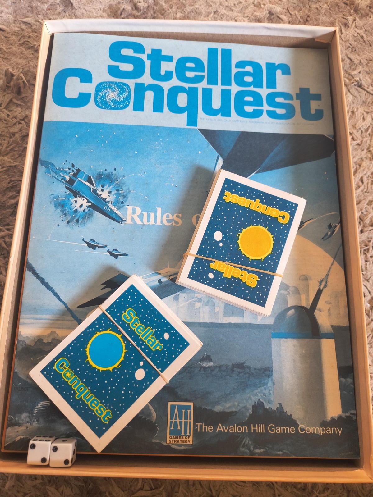 1984 STELLAR CONQUEST The Avalon Hill Board Game Rare Vintage unpunched