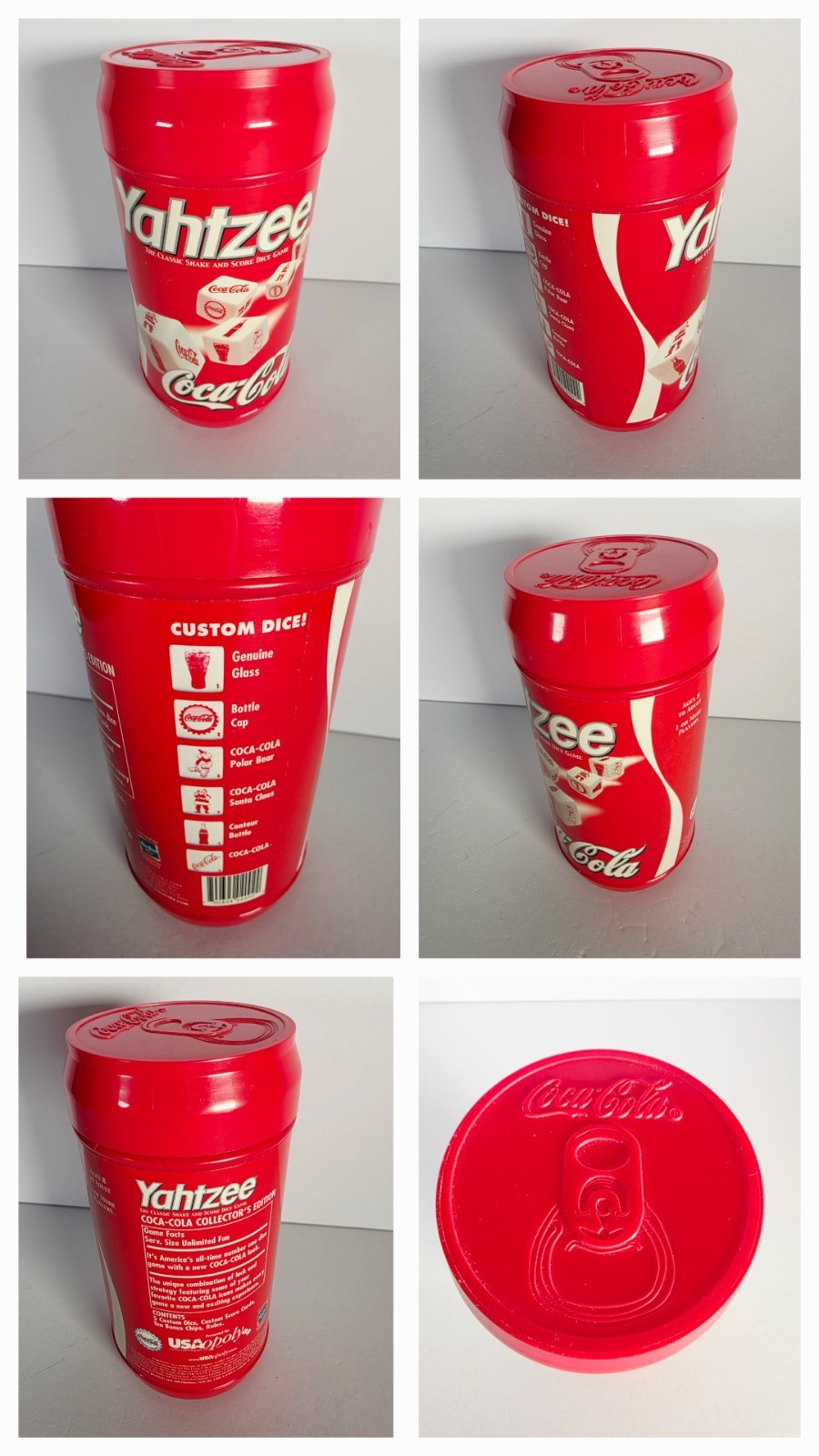 NEW SET 4 VINTAGE Classic Games Coca Cola Yahtzee, Playing Cards & Coke Domino