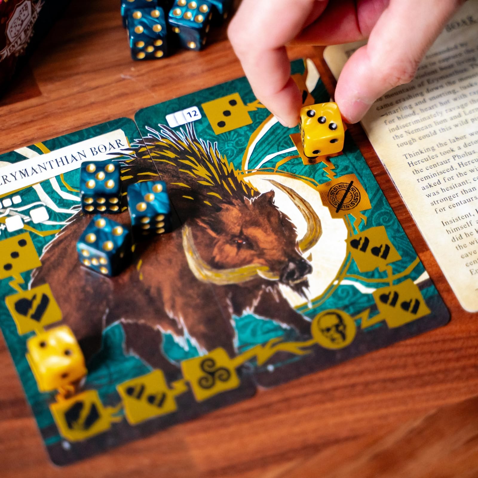 Envy Born Games Hercules And The 12 Labors Solo Card Dice Game Mythology