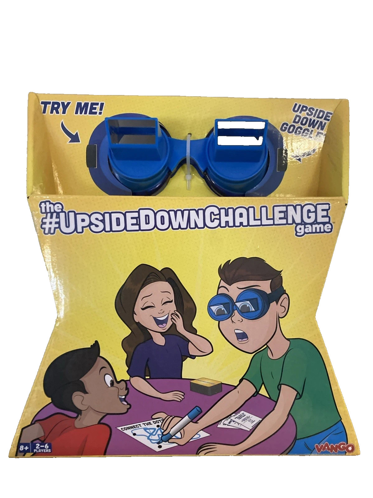 The Upside Down Challenge Game Family Fun With Goggle NEW Vango Toys 2-6 Players