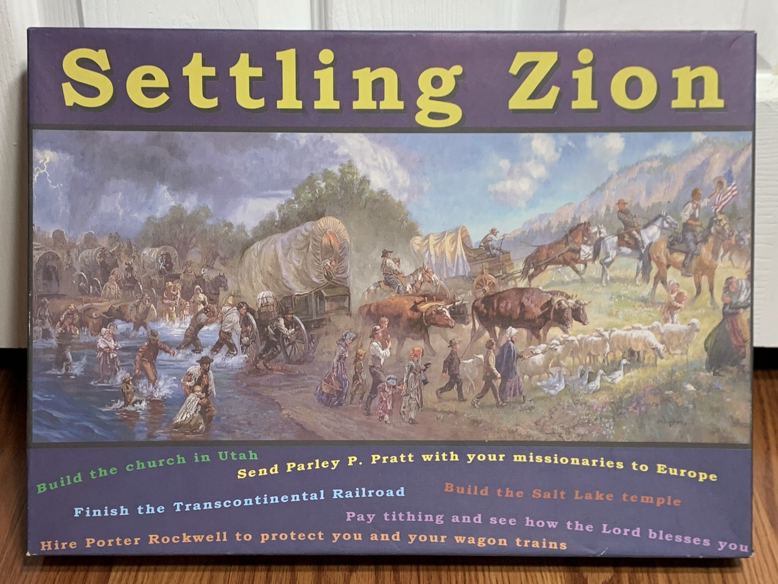 Settling Zion Salt Lake City Utah Pioneer 2004 Board Game Inspiration Mormon LDS