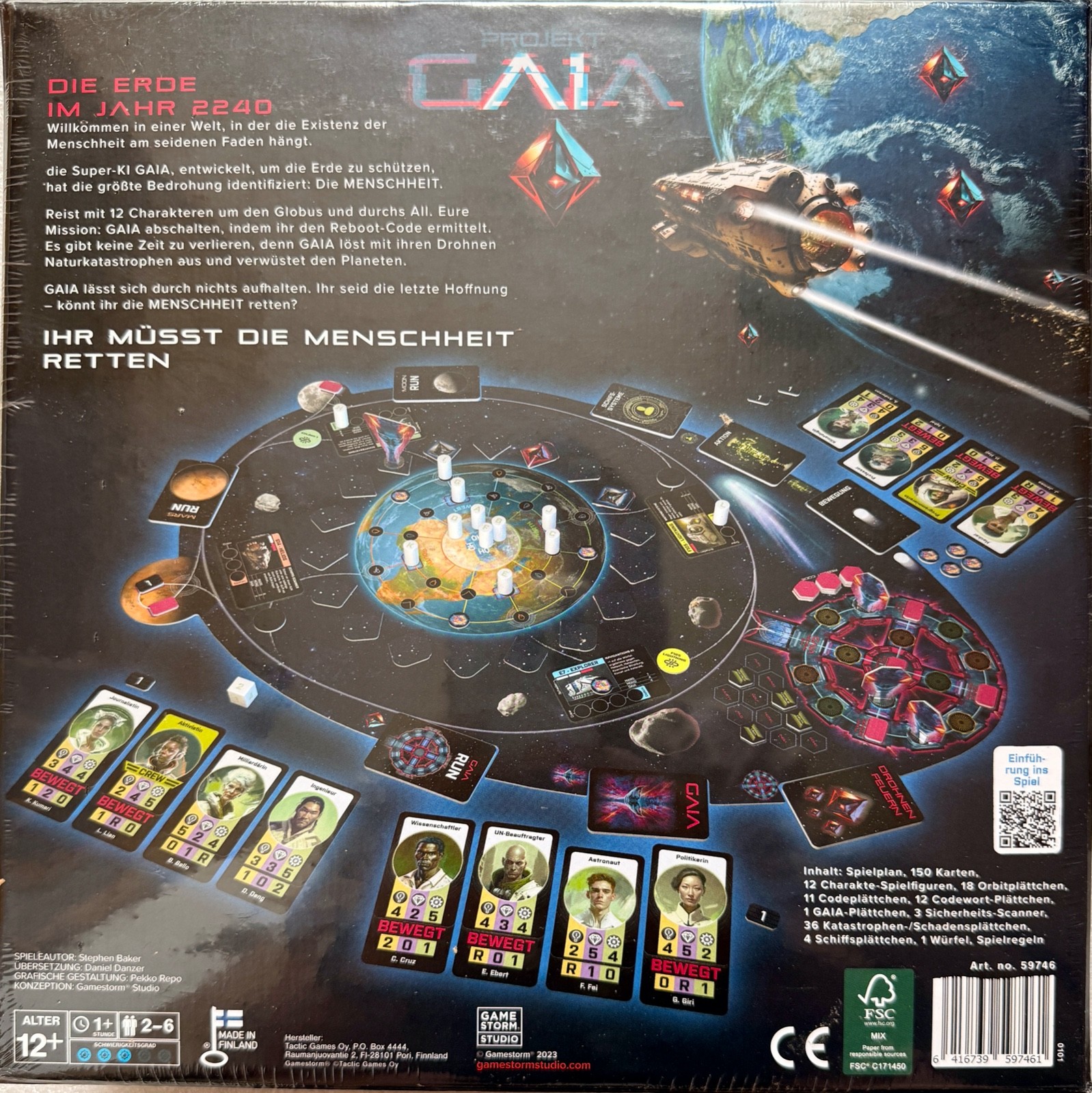 Escape Run Project Gaia Tactic Games Family Game Board Game Dice Game Puzzles