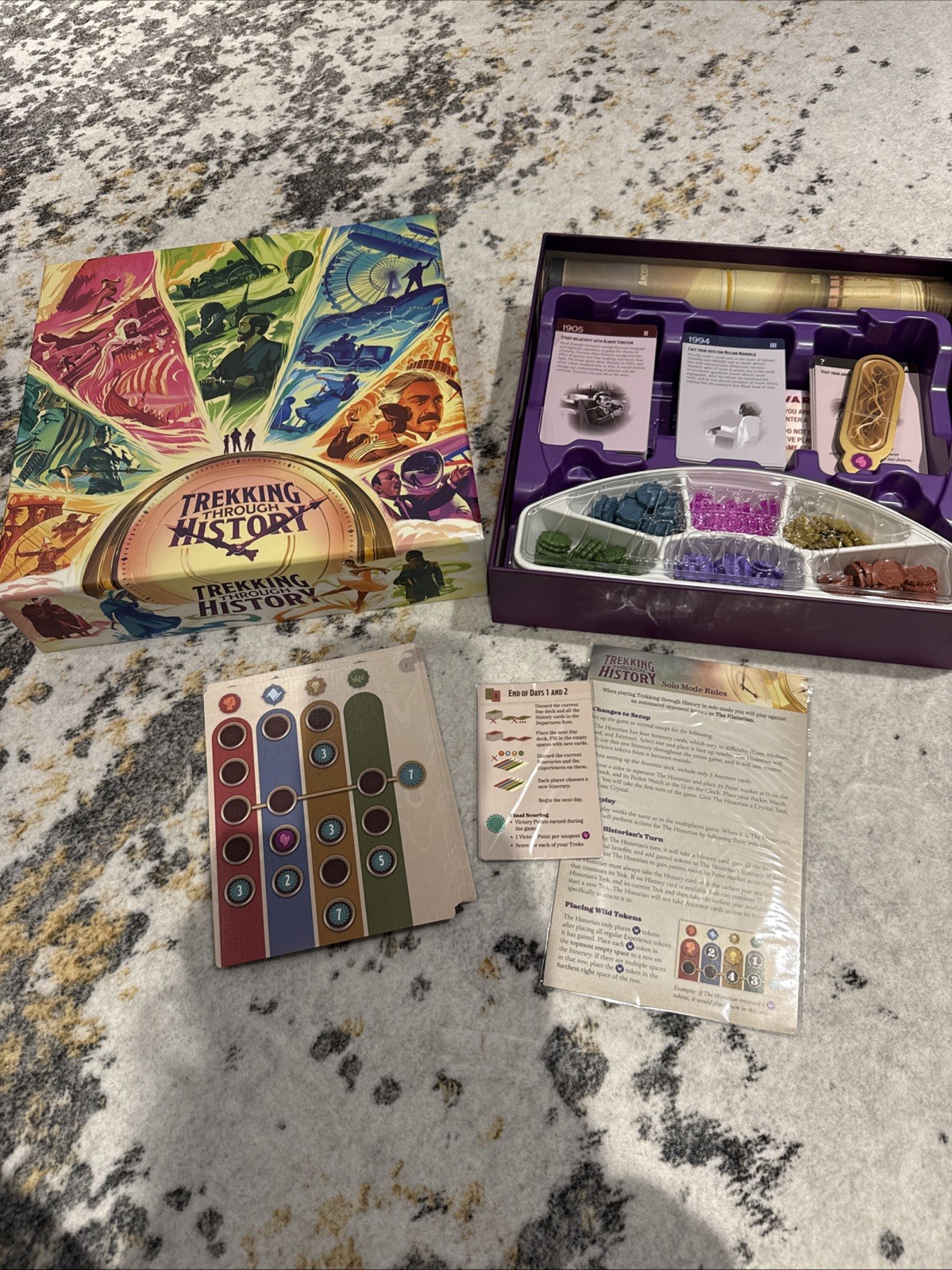 Trekking Through History Board Game Complete