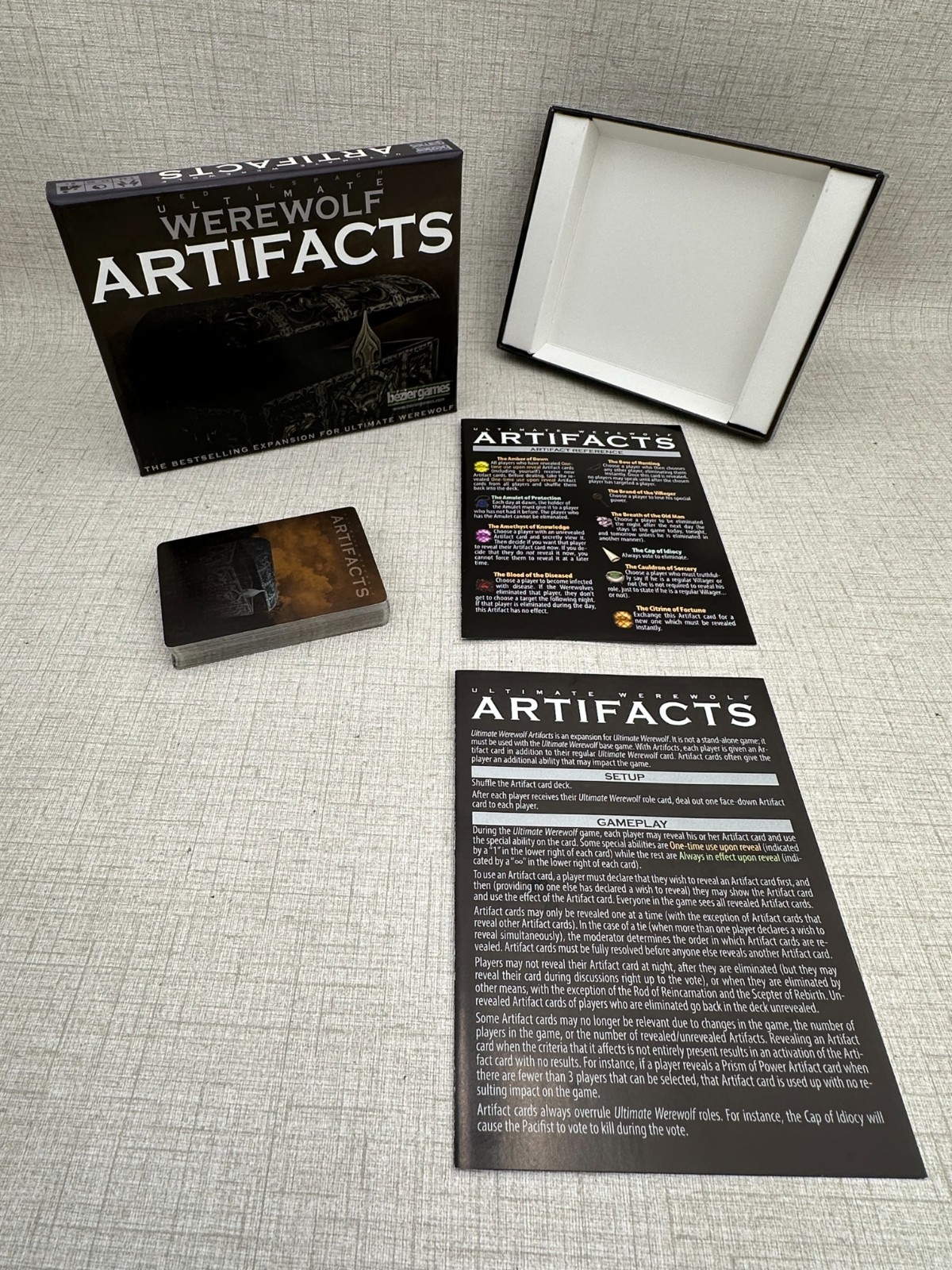 Ultimate Werewolf: Artifacts (2011) Expansion EUC bezier games