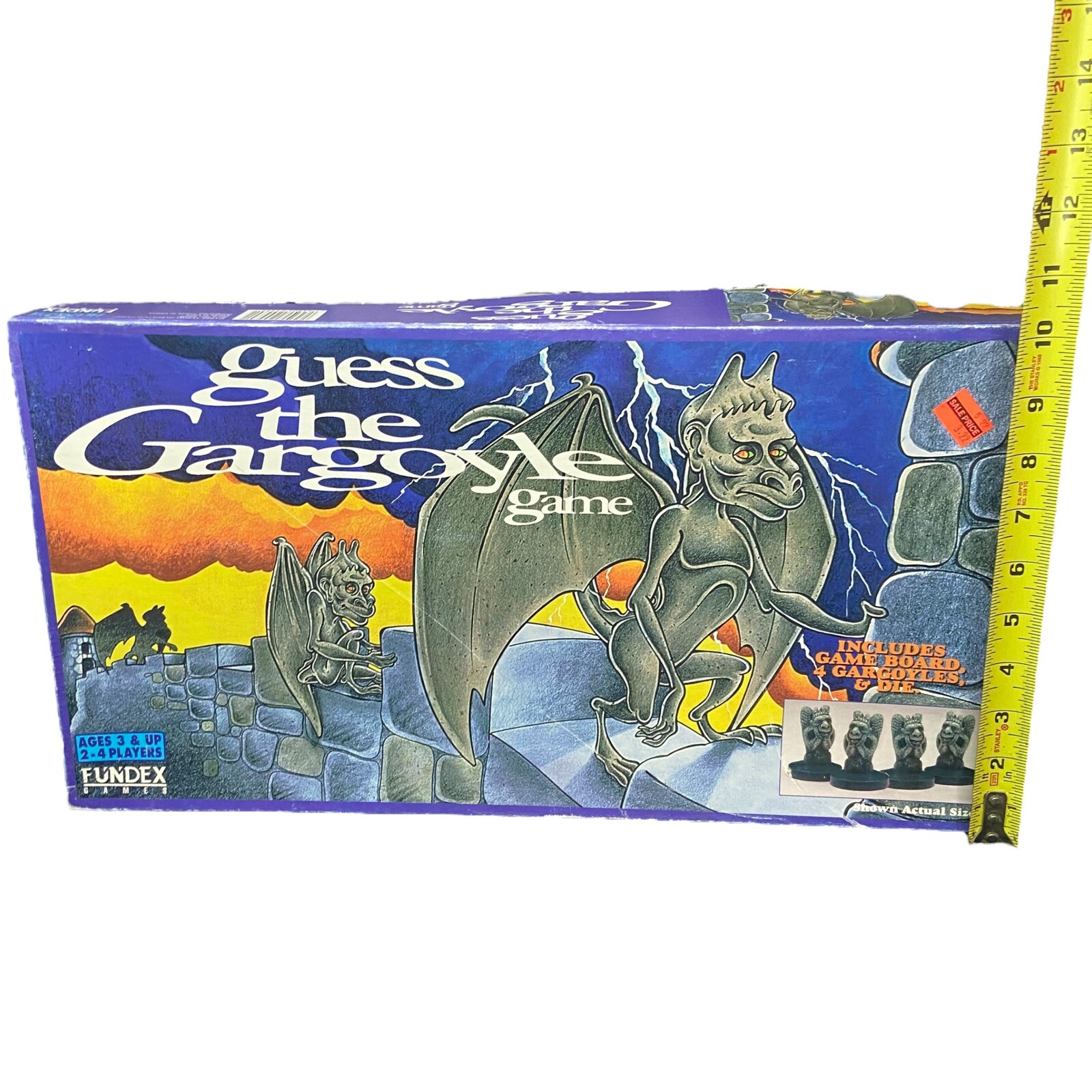 Vintage Guess the Gargoyle board game Fundex 1994 Open Box Spooky 100% COMPLETE!