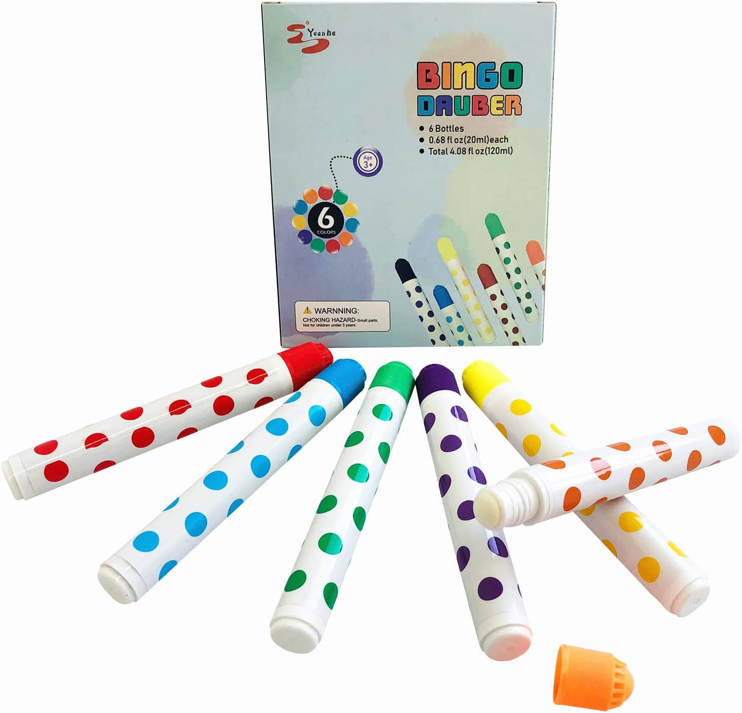 Bingo Daubers 6 Pack in Mixed Colors