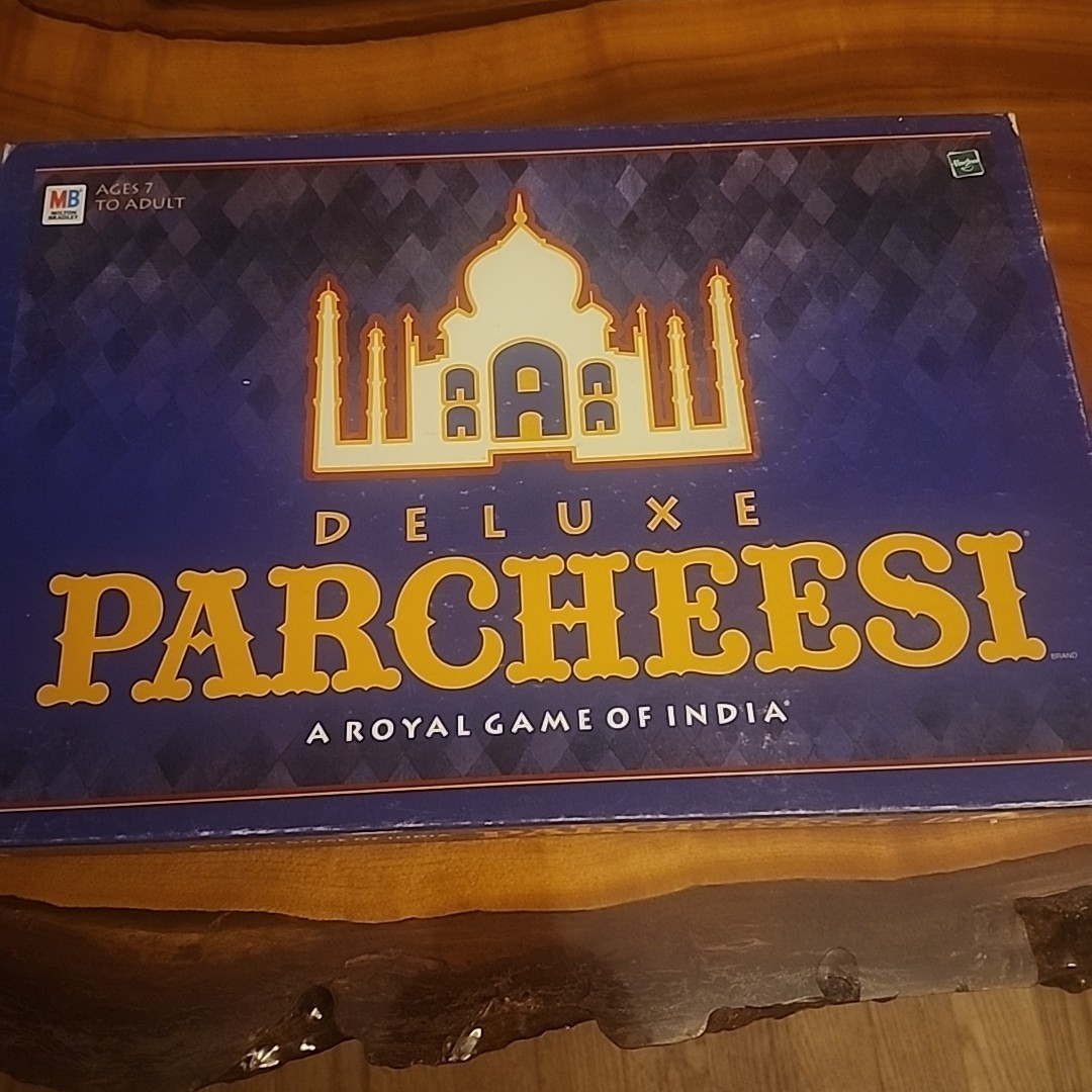 Milton Bradley Deluxe Parcheesi Board Game 2-4 Players (4037)