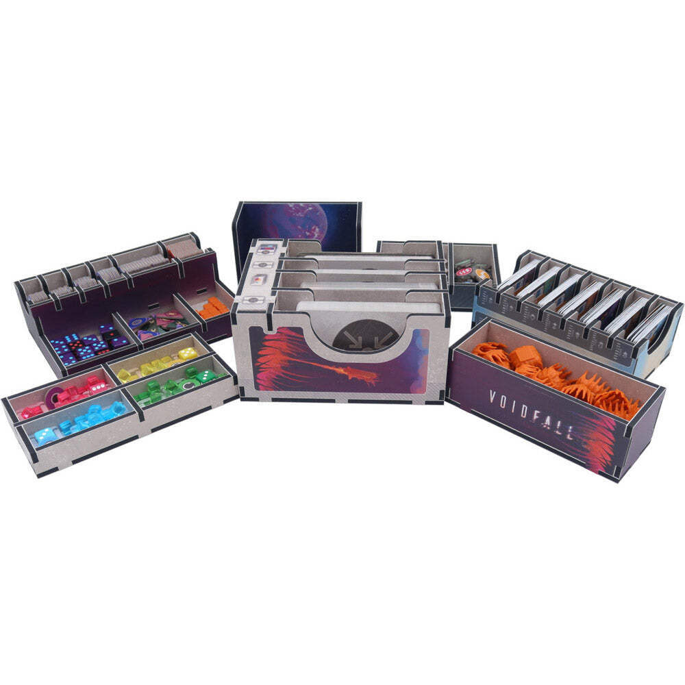 Folded Space Game Inserts for Voidfall Board Game Efficient Storage Organizer