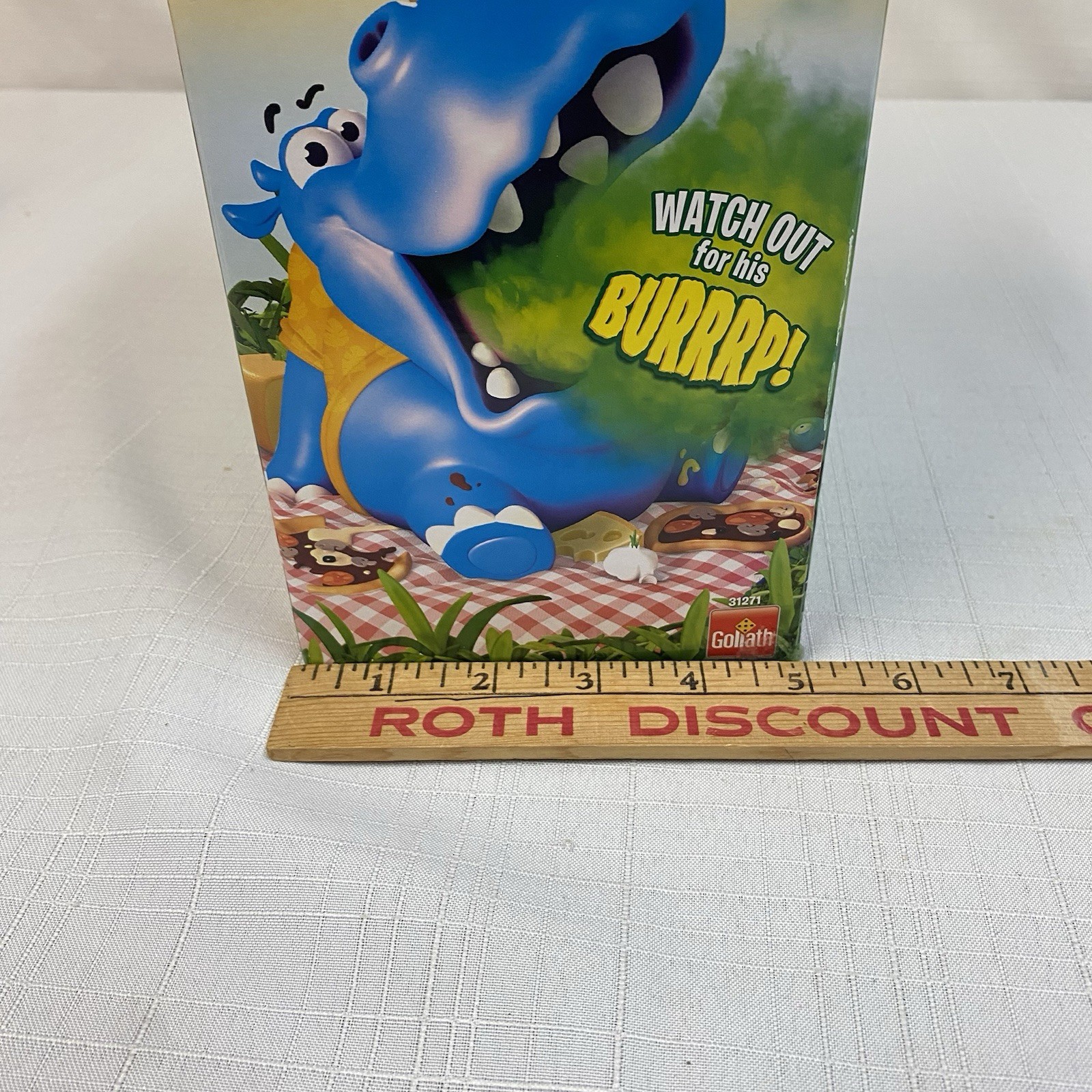 Burping Bobby Hippo Game by Goliath 2-4 Players, Ages 4+ New Batteries READ