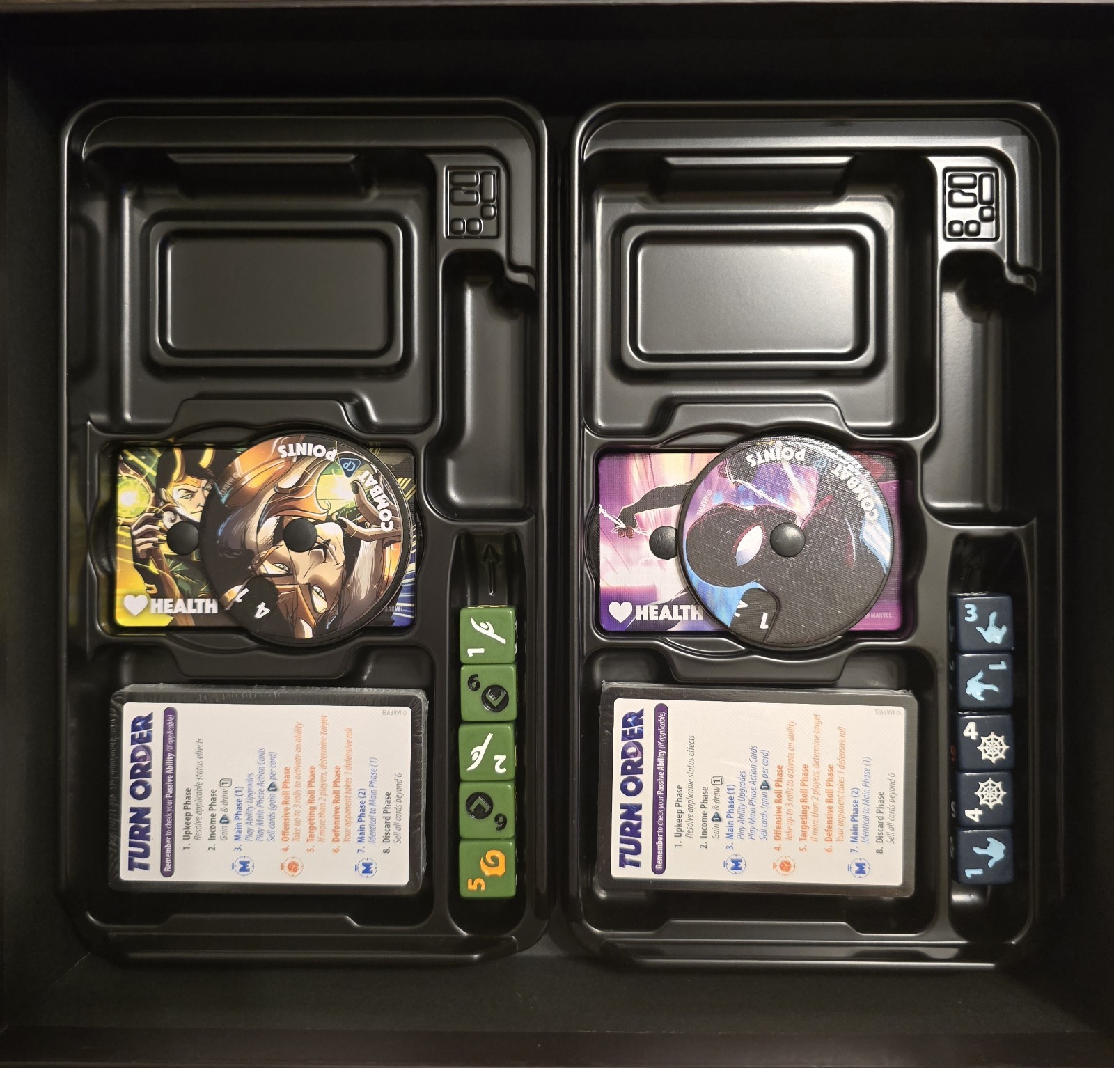 Roxley Marvel Dice Throne Board Game Thor Loki Scarlet Witch Spider-Man Openbox