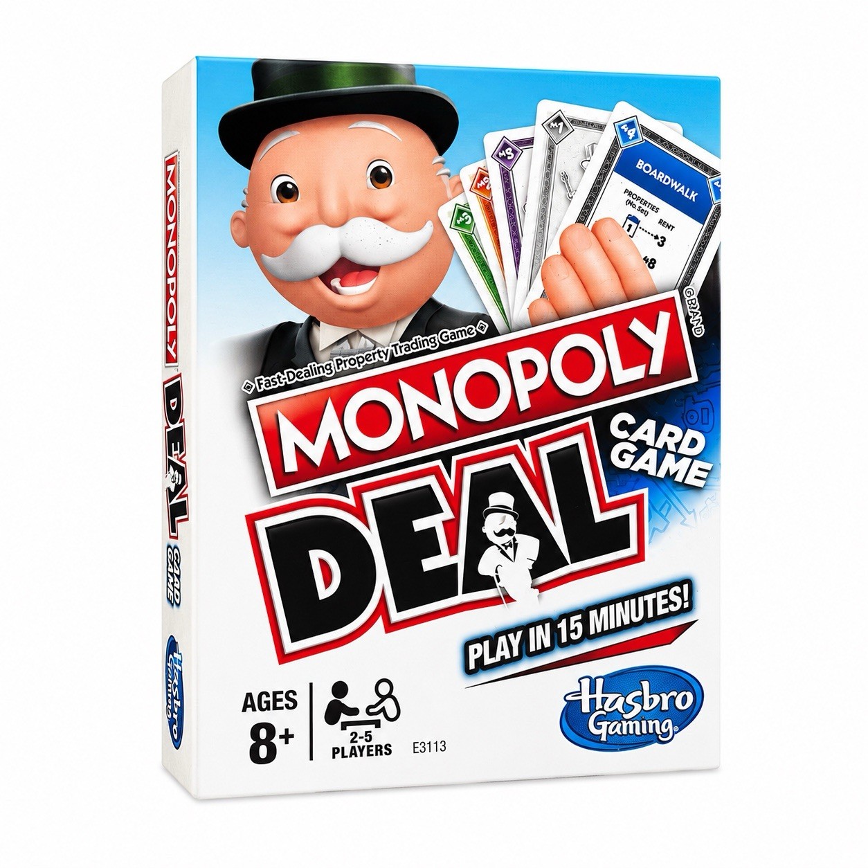Monopoly Deal Quick-Playing Card Game for Families, Kids Ages 8 & Up, 2-5 Player