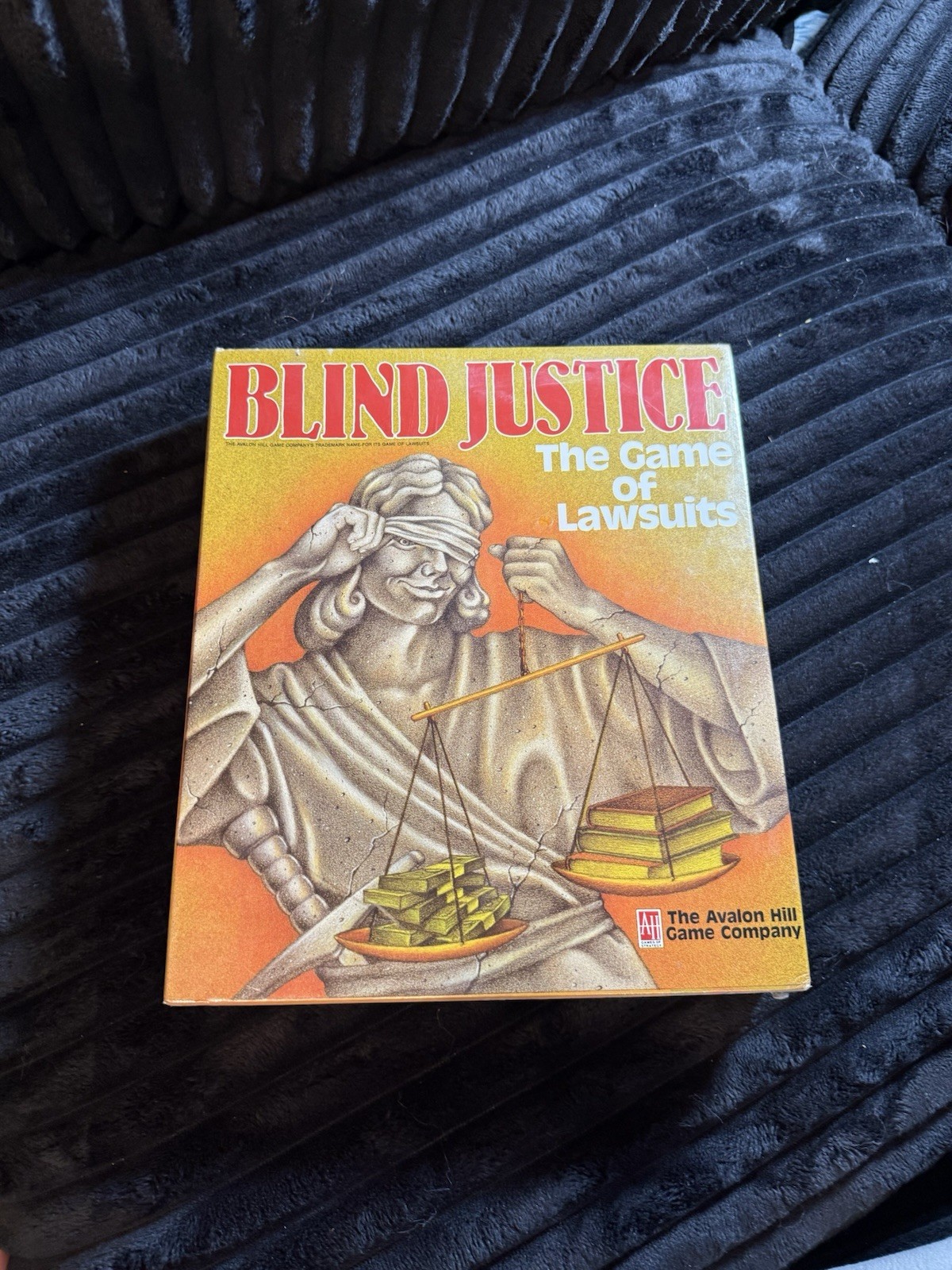 1989 Blind Justice The Game of Lawsuits Avalon Hill Game Company