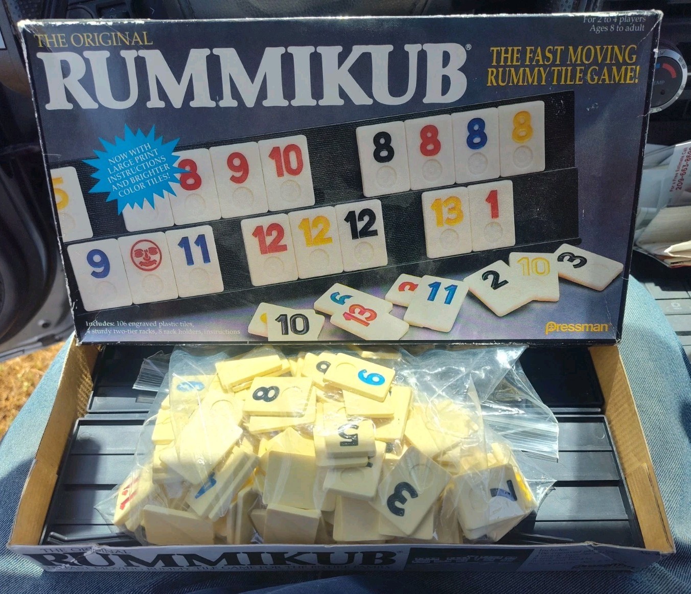 Vintage The Original Rummikub Game Pressman 1990 Edition INVENTORIED COMPLETE!!