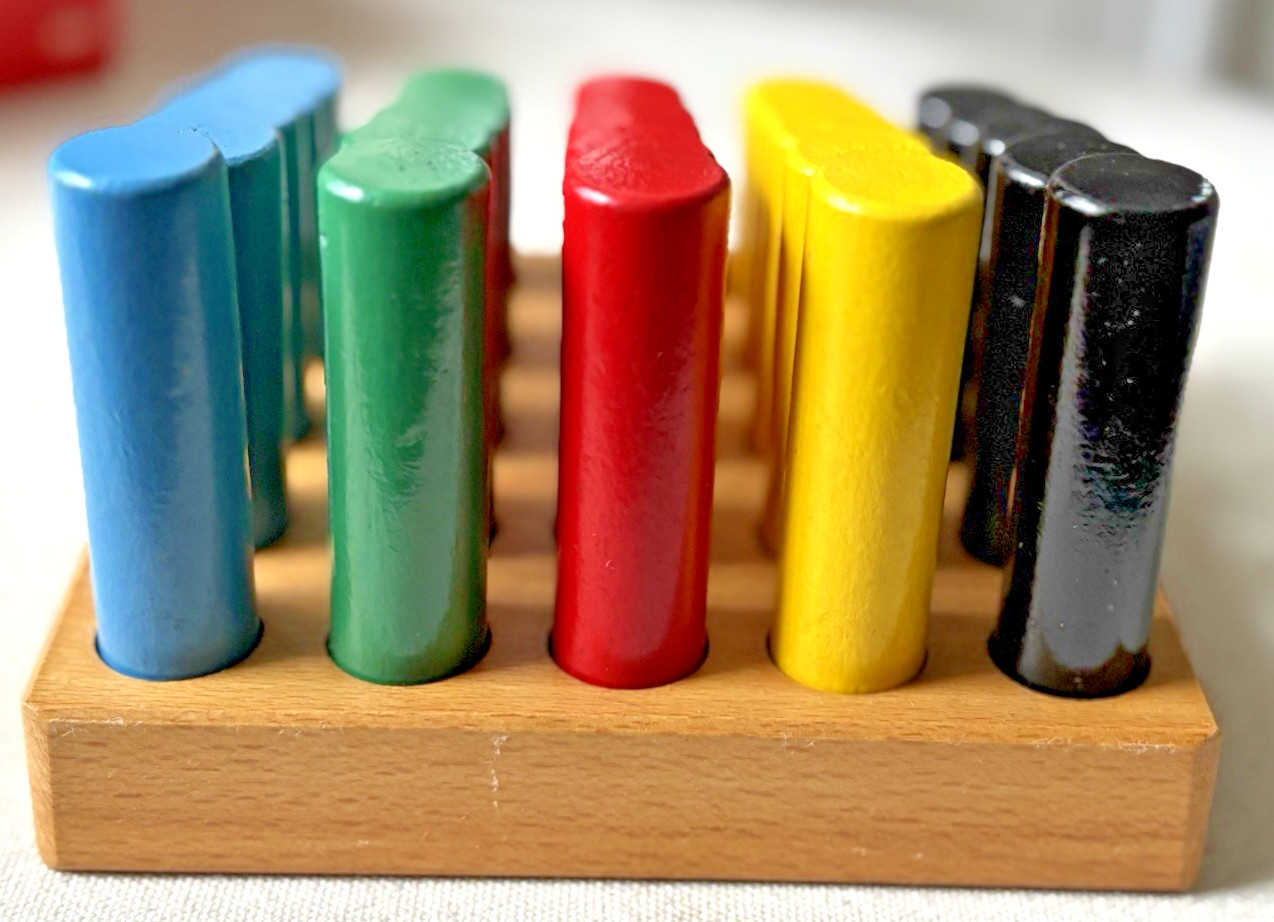 Vintage Brio Wooden Pegs Board Game Complete Educational Toy Sweden Made Mint!