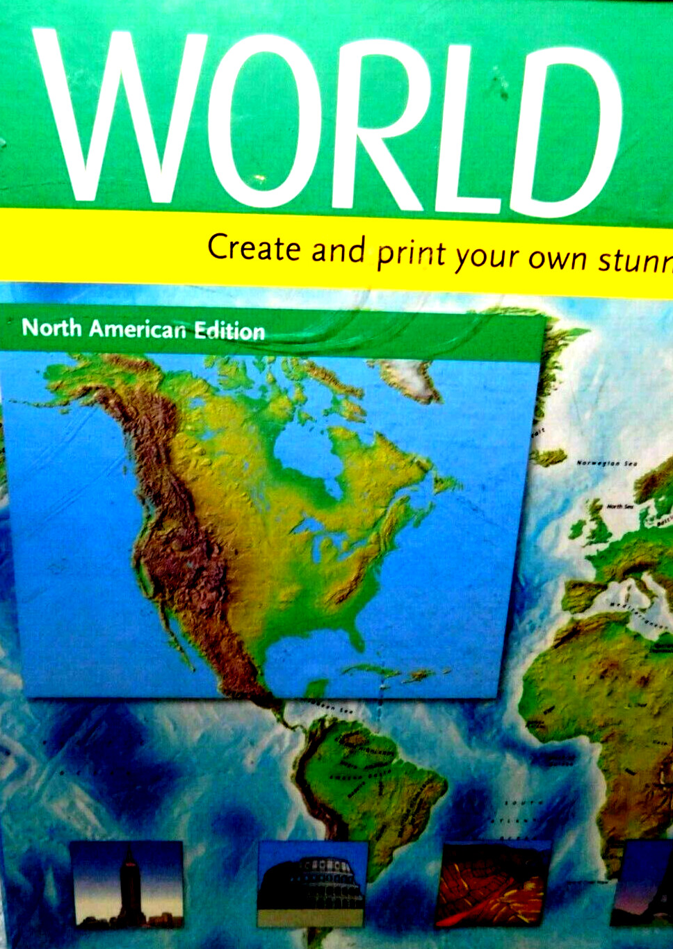Sterling~World In A Box Create Your Own Personalized Maps N.America Edition NEW!