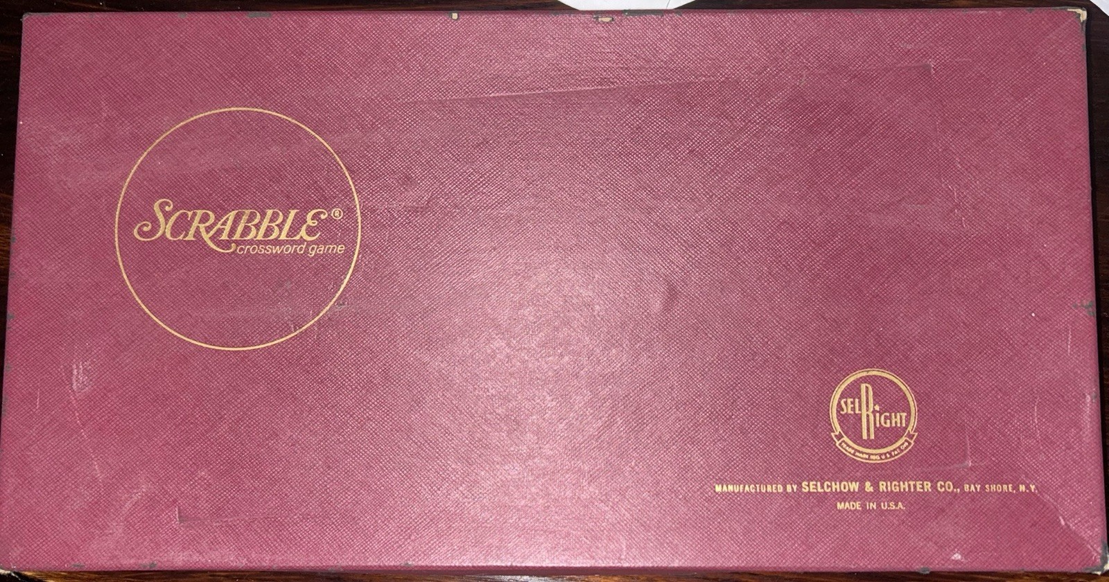 Vintage 1976 Scrabble Board Game, Selchow And Righter Co, Missing One Consonant