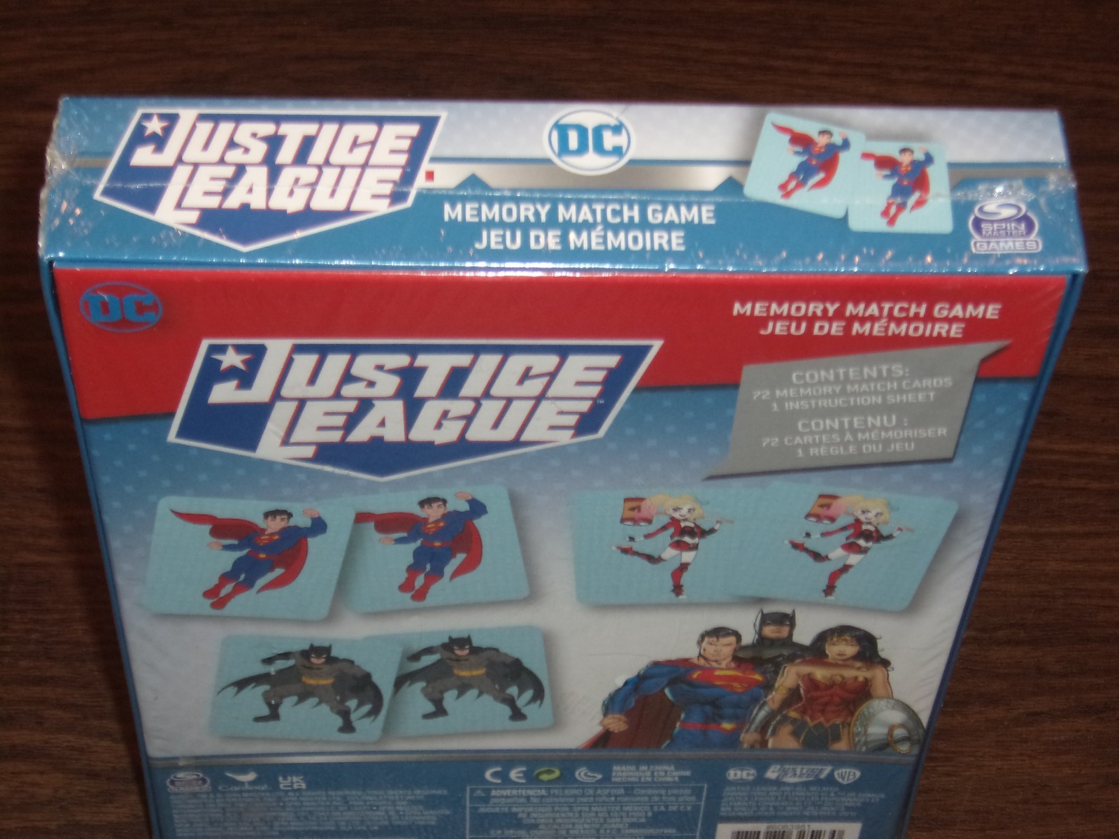 NIB 2021 DC Comics Justice League Memory Match Game By Spin Master Games