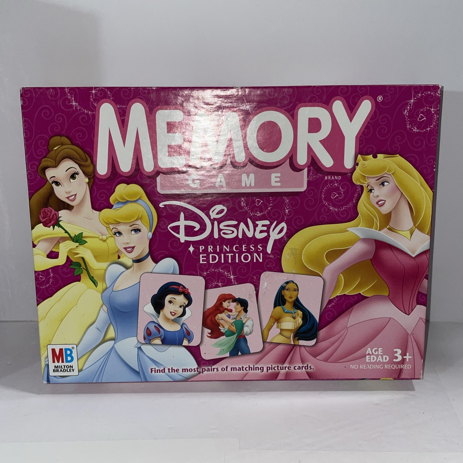 K84 Memory Kids Game DISNEY PRINCESS EDITION 2004 Milton Bradley Complete