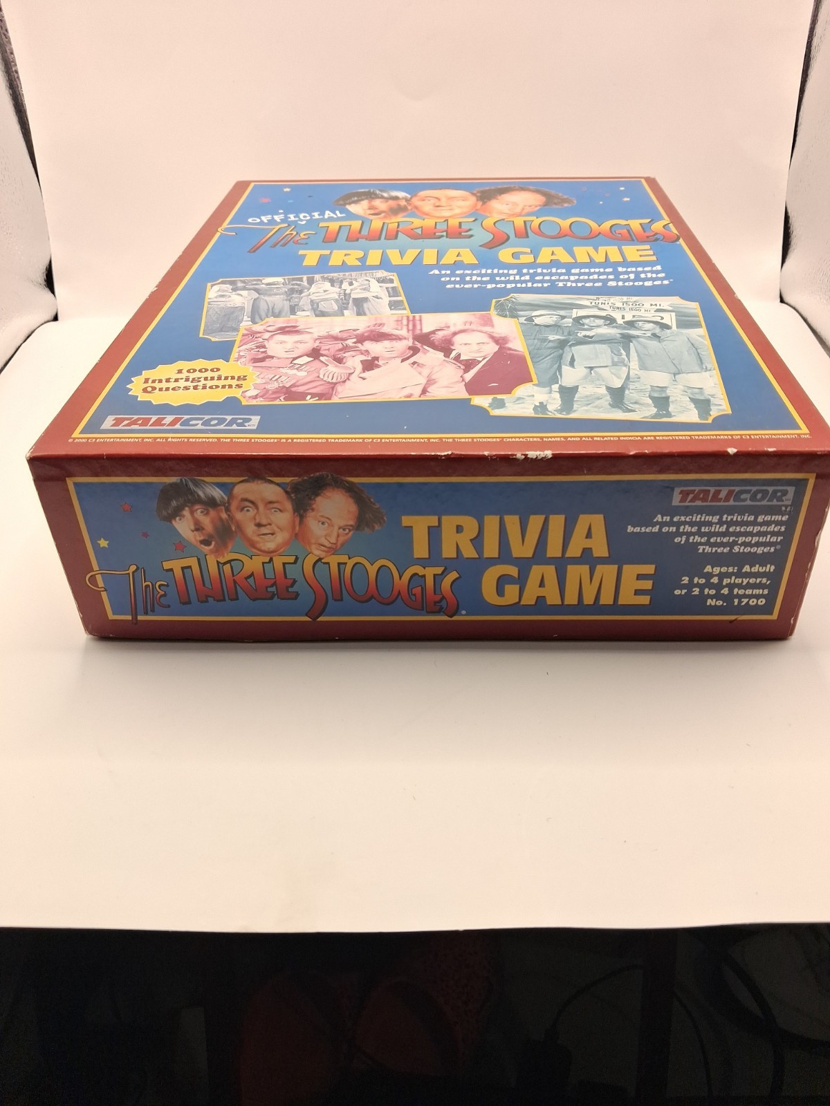 The Official Three Stooges Trivia Game 2000 By Talicor Mo Larry Curly Nyuk Nyuk