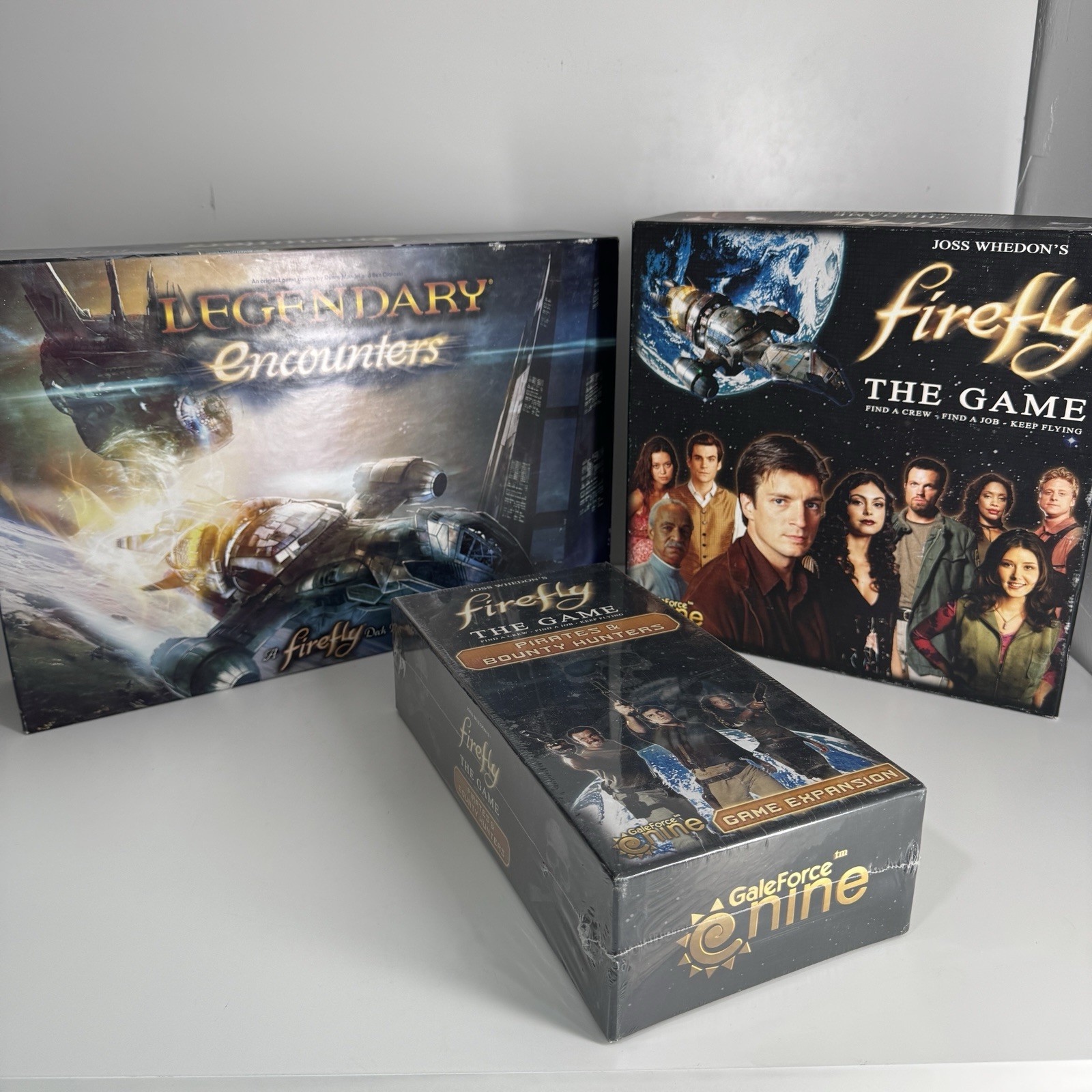 Firefly Board Game Lot: Core Game + Pirates Expansion SEALED & Legendary Game