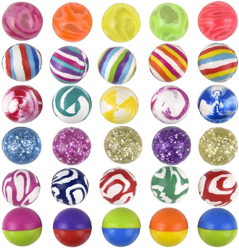 High Bounce Balls – Classic Fun – Pack of Five Balls (Colors Vary)