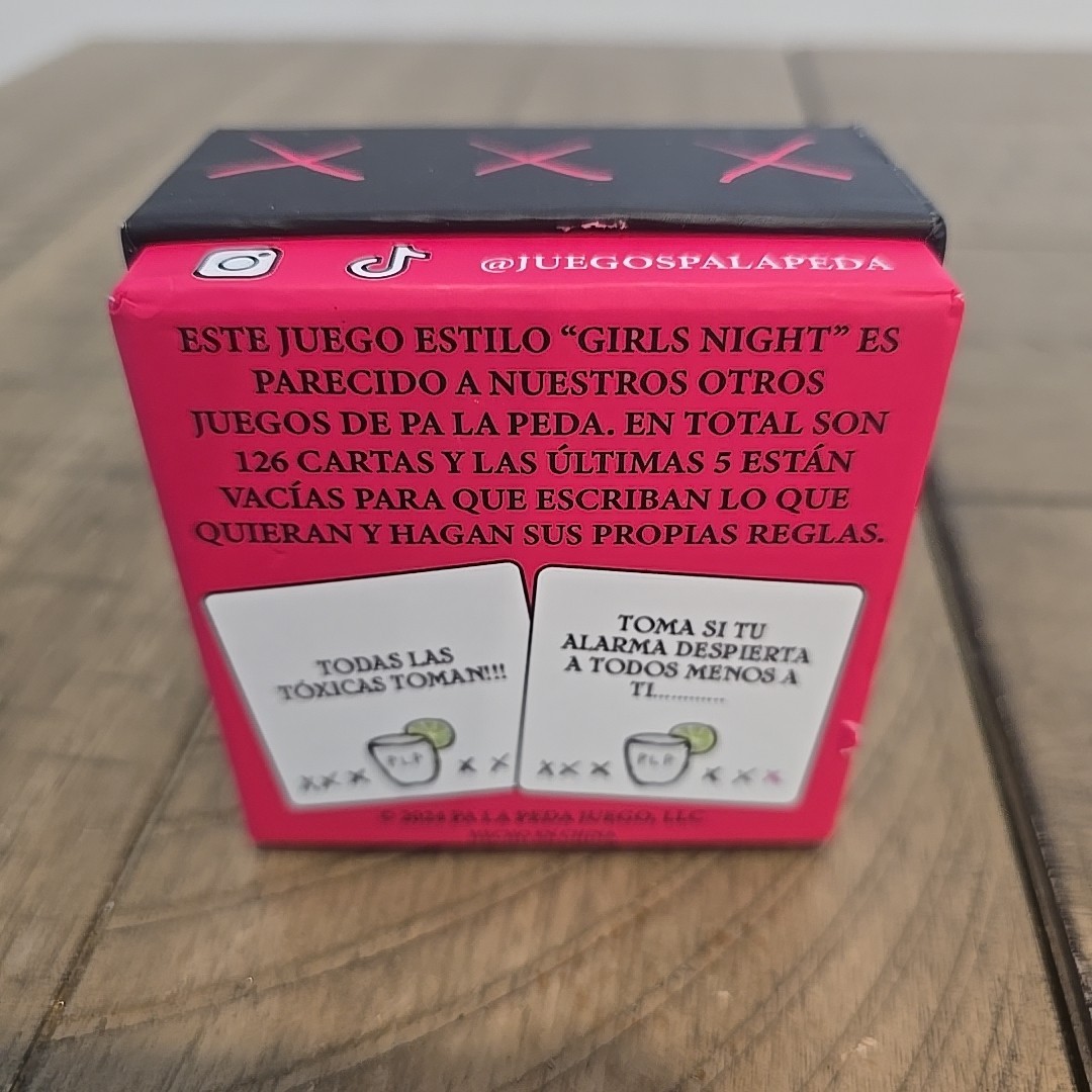PA LA PEDA TOXICAS Viral TikTok Spanish Drinking Game Girls Night ~ NEW & Sealed