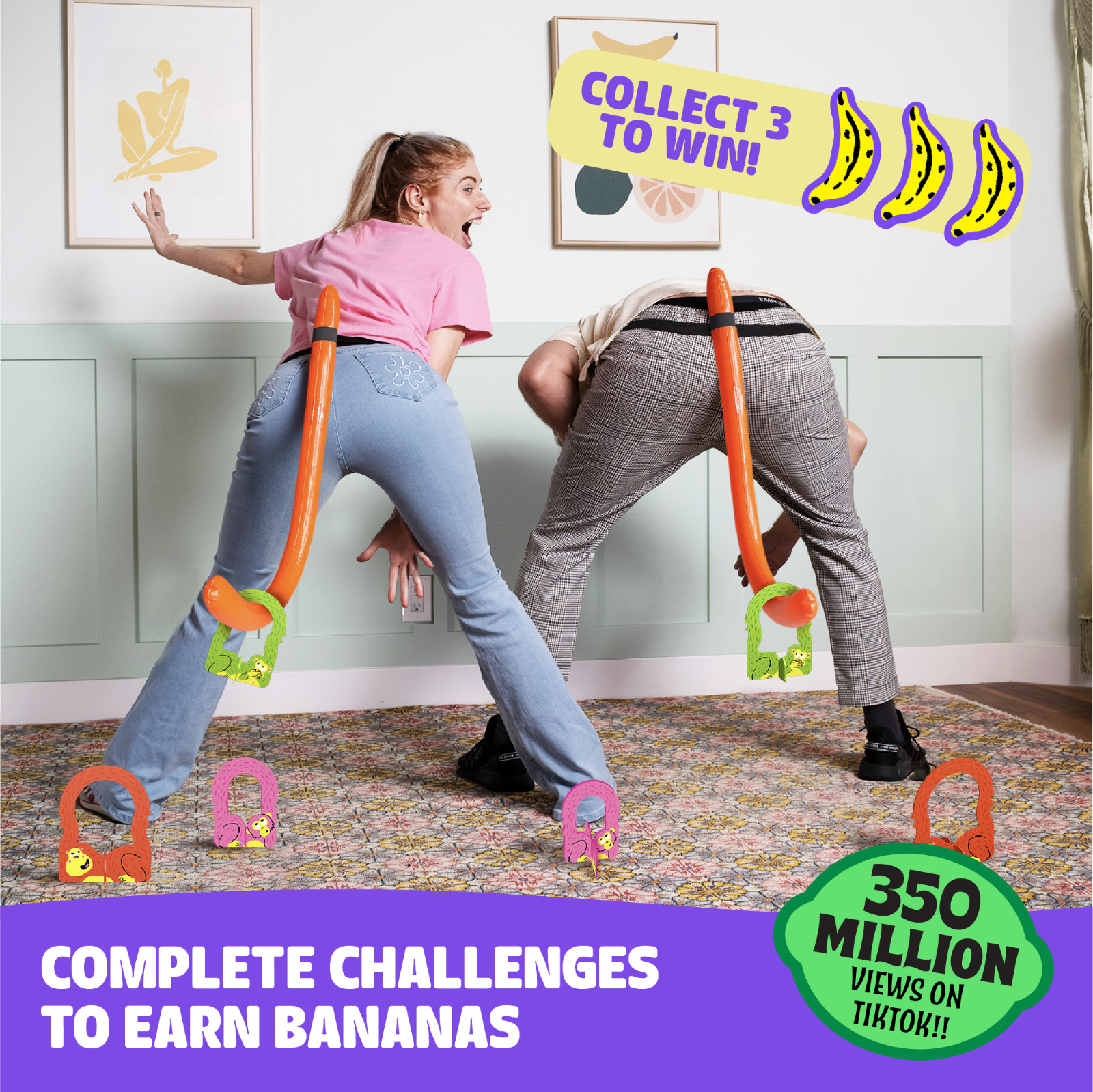 It’s Bananas! The Monkey Tail Game – Funny, Fun Party & Family Game for Kids,…
