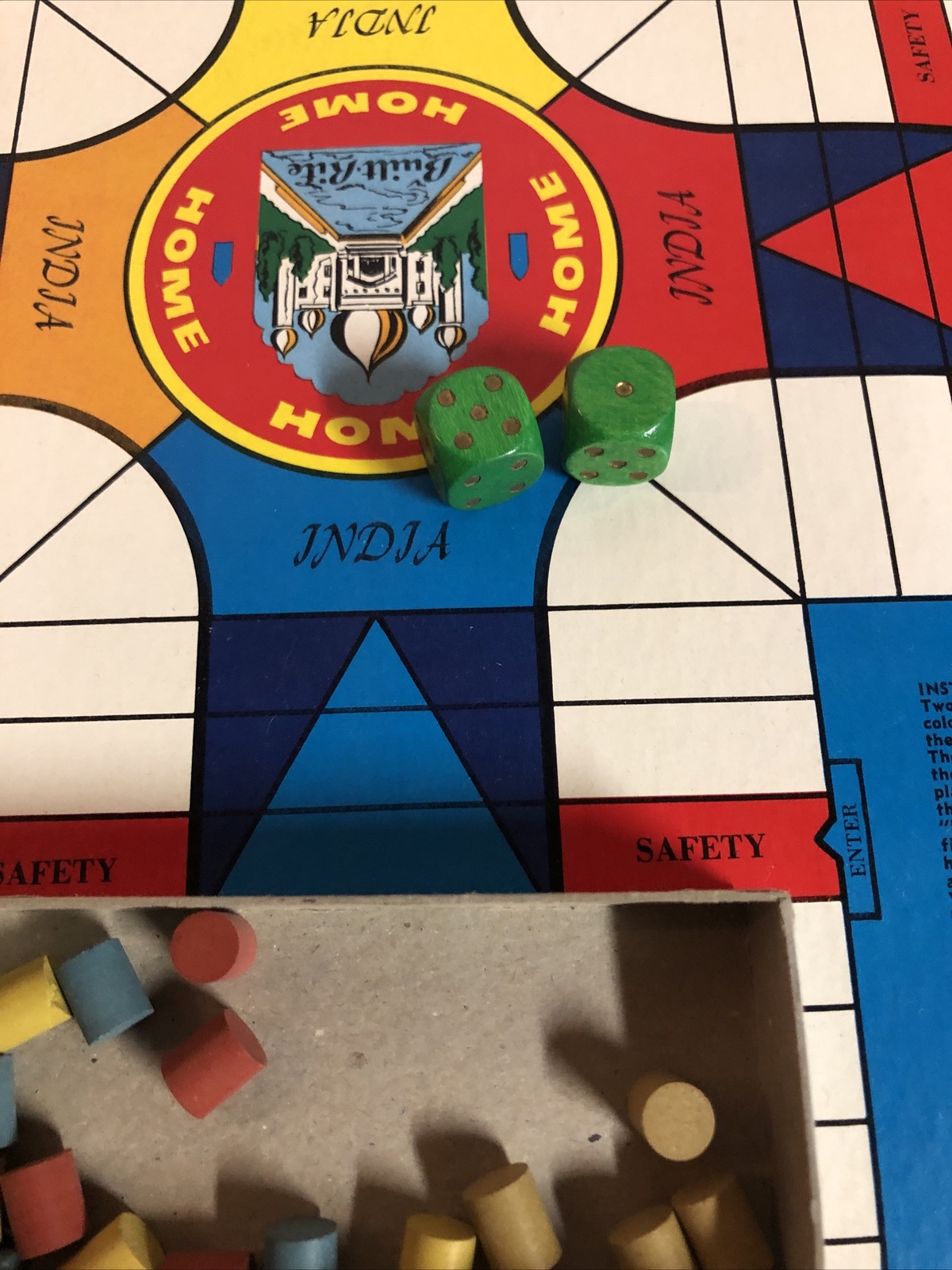 Vintage India Board Game of India Warren Built-Rite Complete in Box