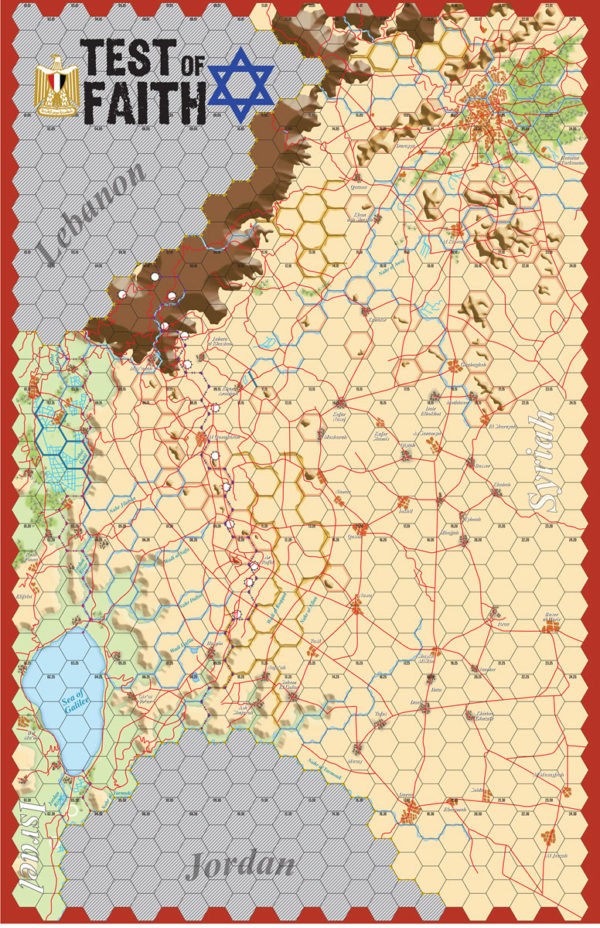 Compass Games Test of Faith: Arab-Israeli War of 1973 CPA 1139