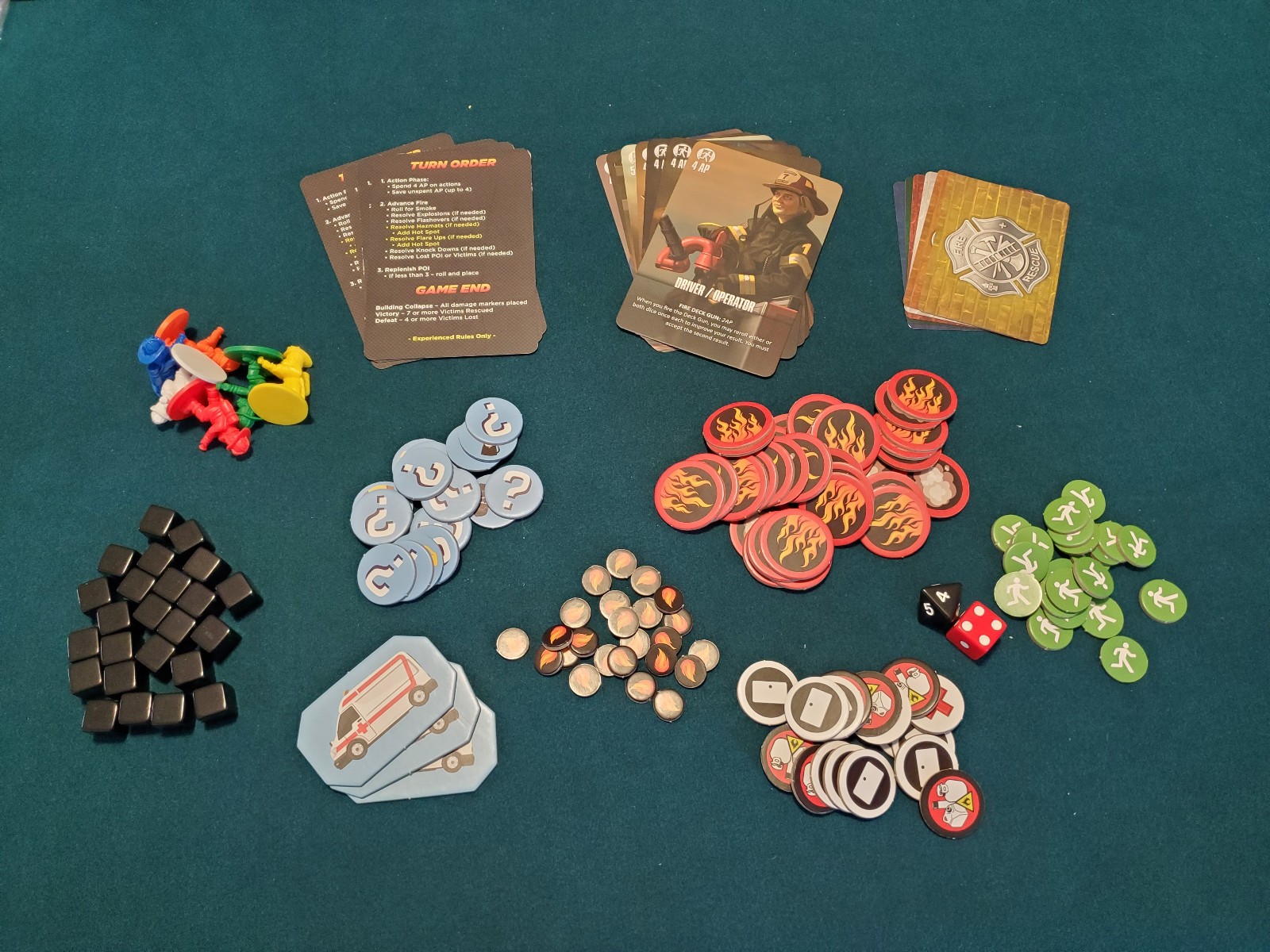 Flash Point Fire Rescue 2011 Board Game Indie Boards & Cards Lone Oak Games COOP