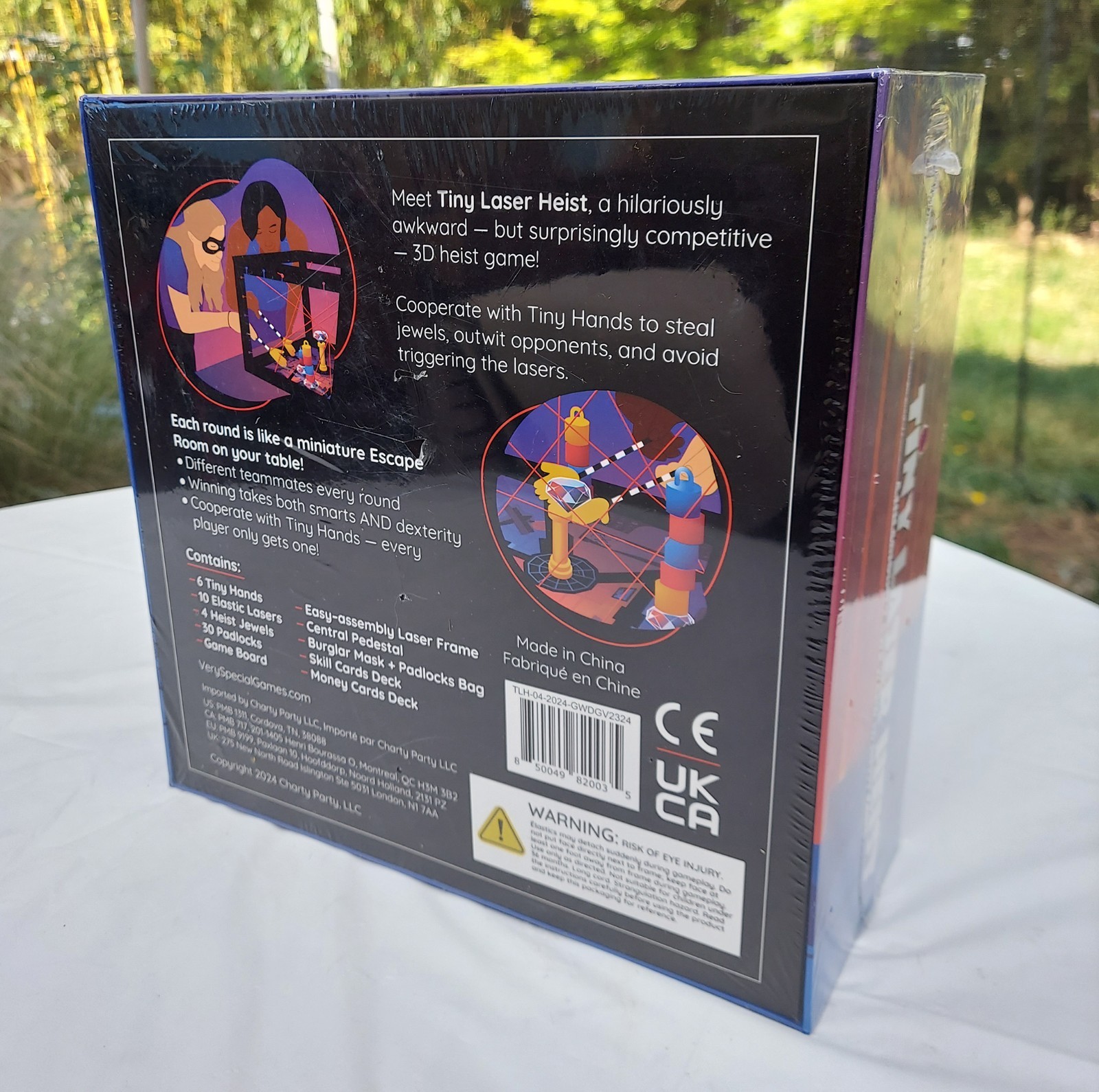 Tiny Laser Heist Hilariously Awkward 3D Board Game, New & Sealed