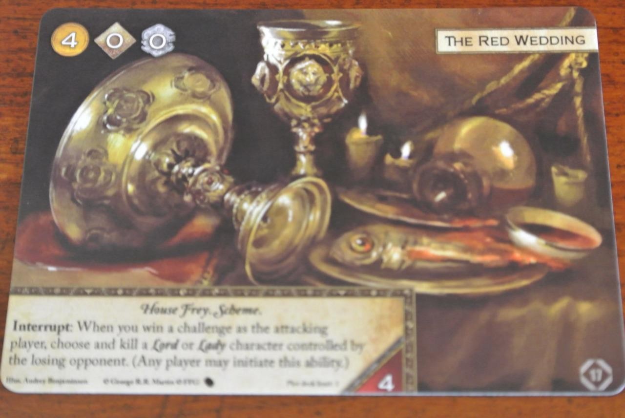 GAME OF THRONES LCG – RED WEDDING Card Game Promo Expansion Bonus Gen Con AGoT