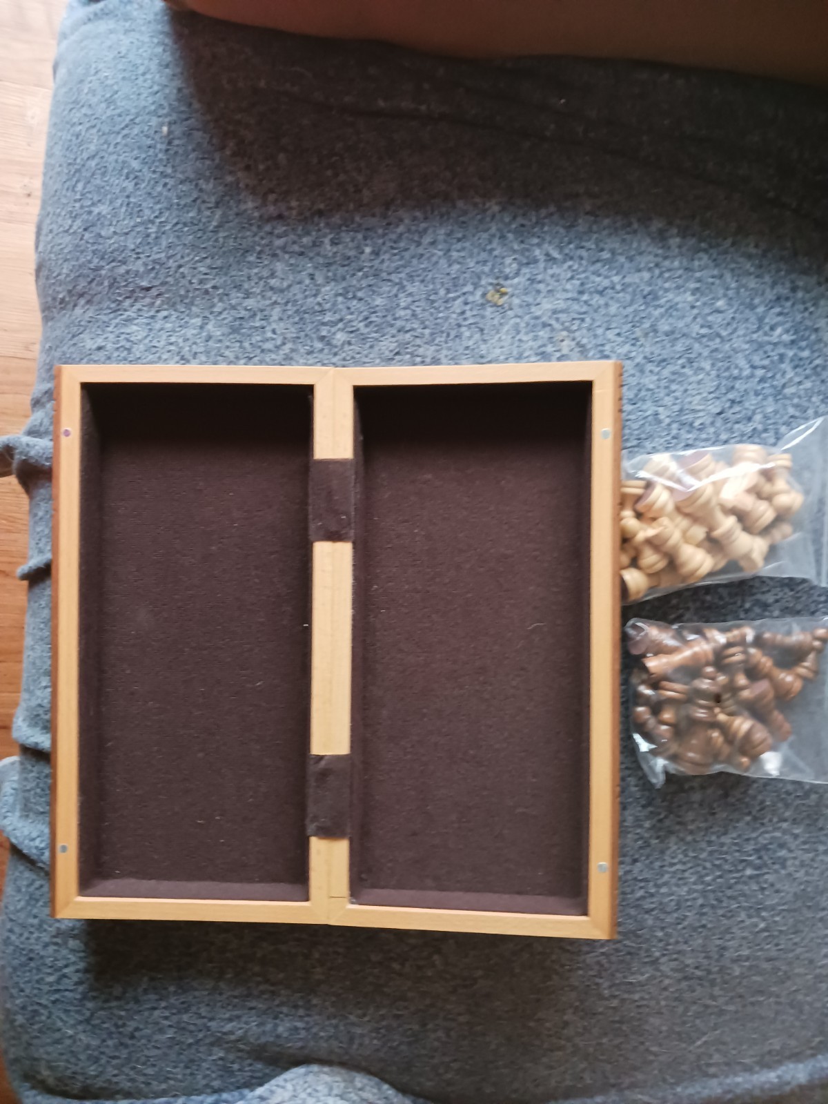 Wooden Folding Chessboard Set