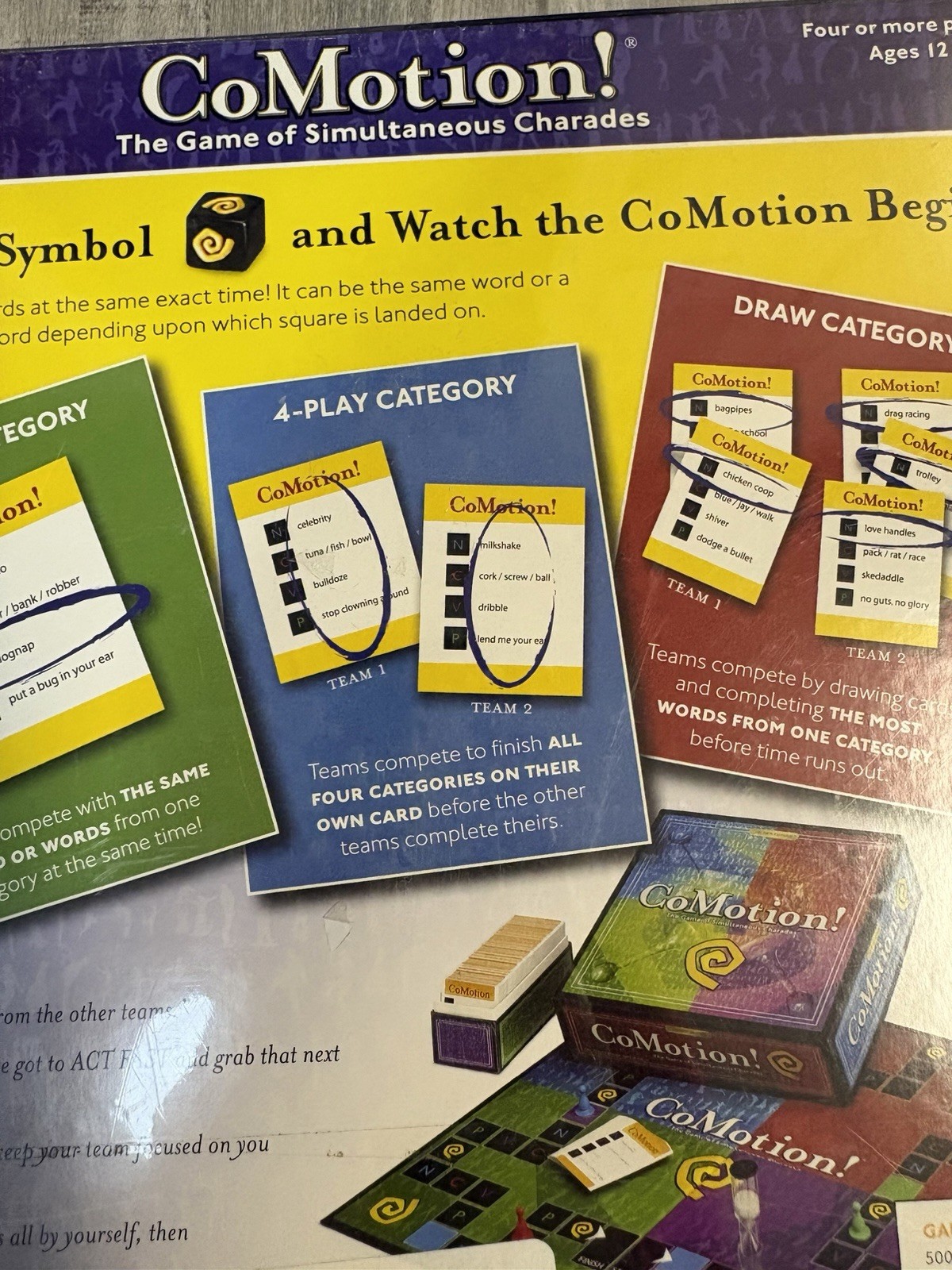 CoMotion! Board Game Second Edition NEW Sealed Simultaneous Charades Party Game