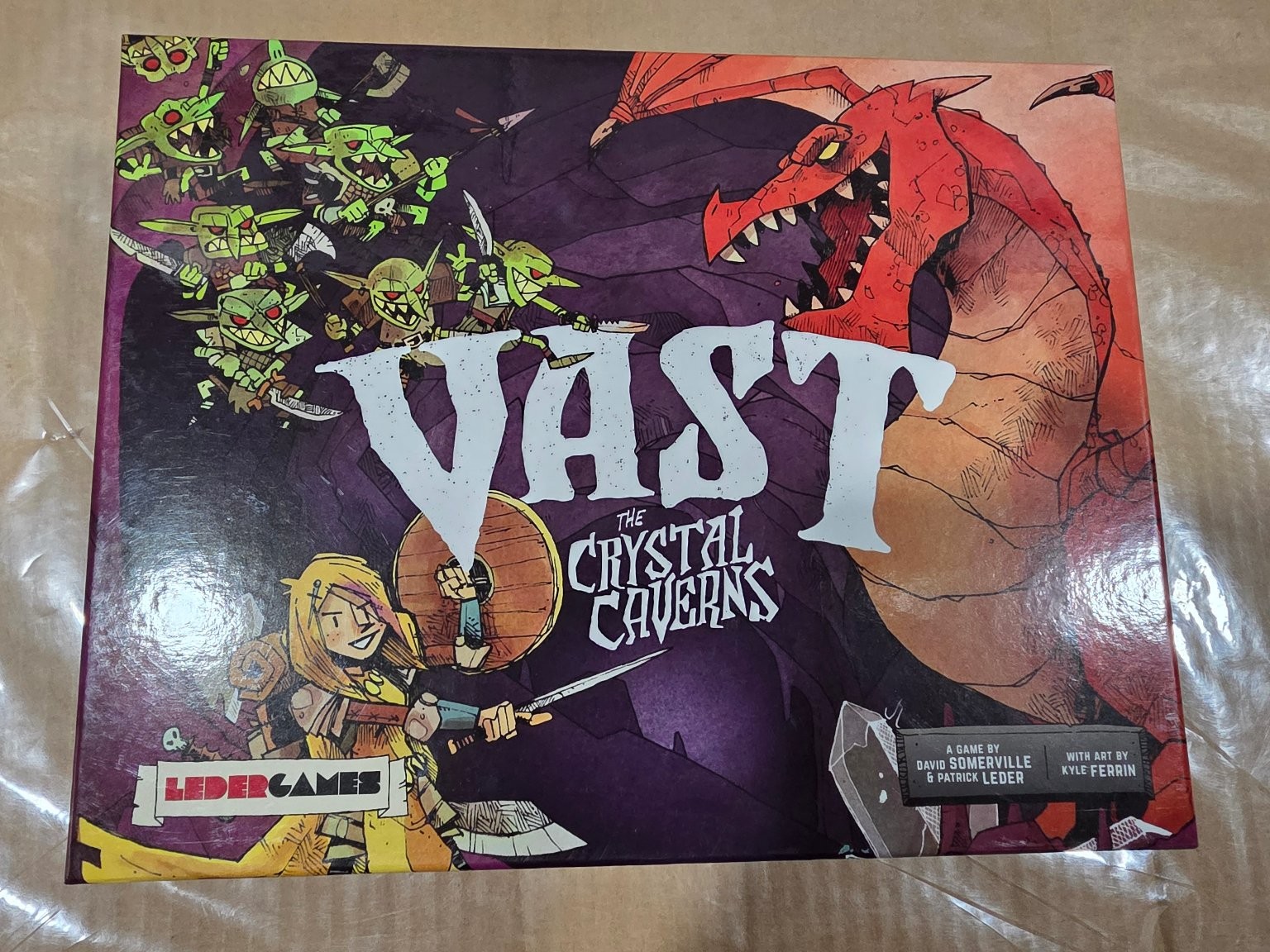 Vast: The Crystal Caverns Leder Games Board Game 1-5 Players Ages 10+ 2017