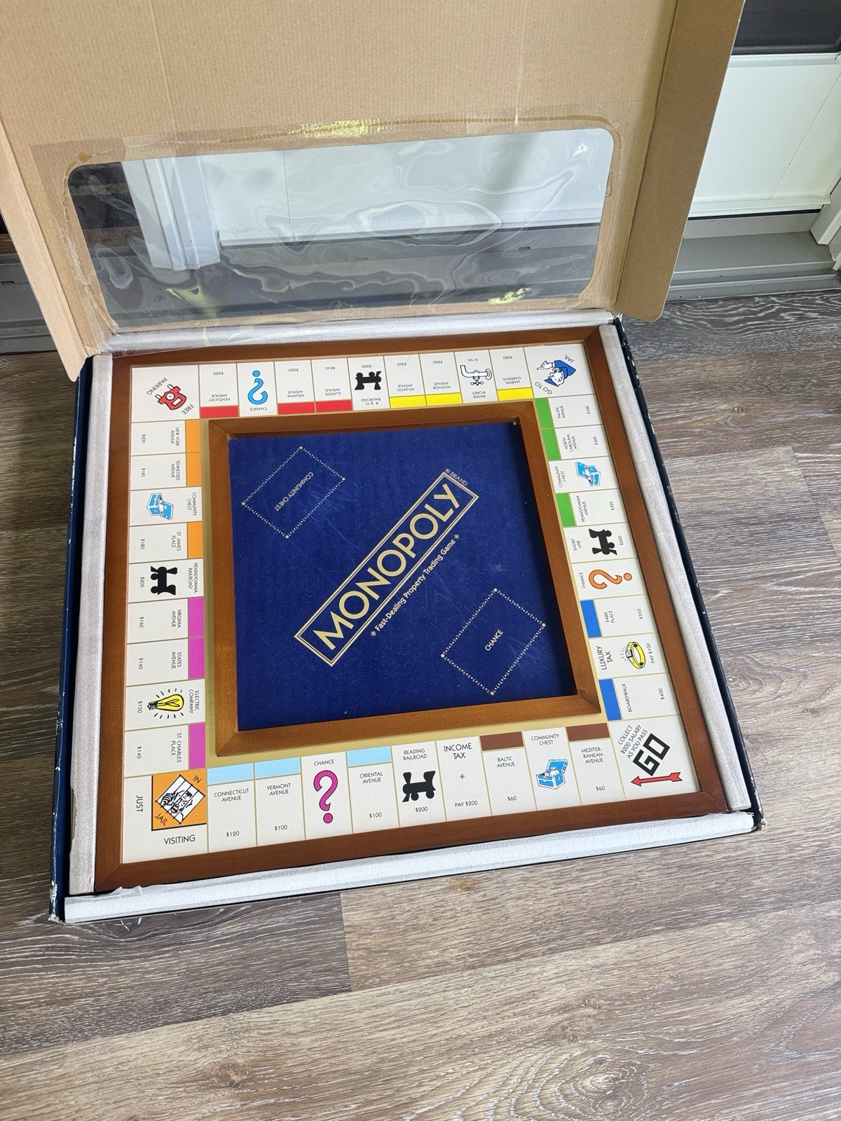 Monopoly Luxury Wooden Edition with Wood Game Board Premium Collectible