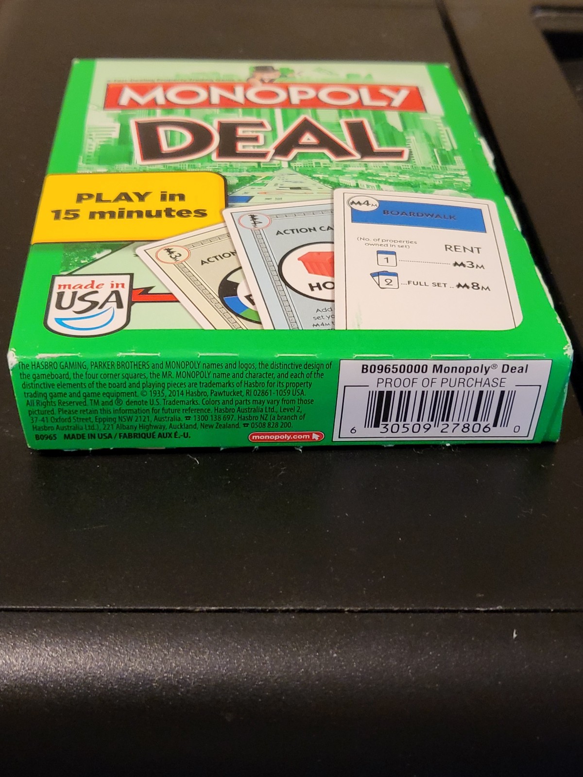 NEW Monopoly Deal Card Game – Ages 8+; 2-5 Players – Games 100 – Quick Card Game