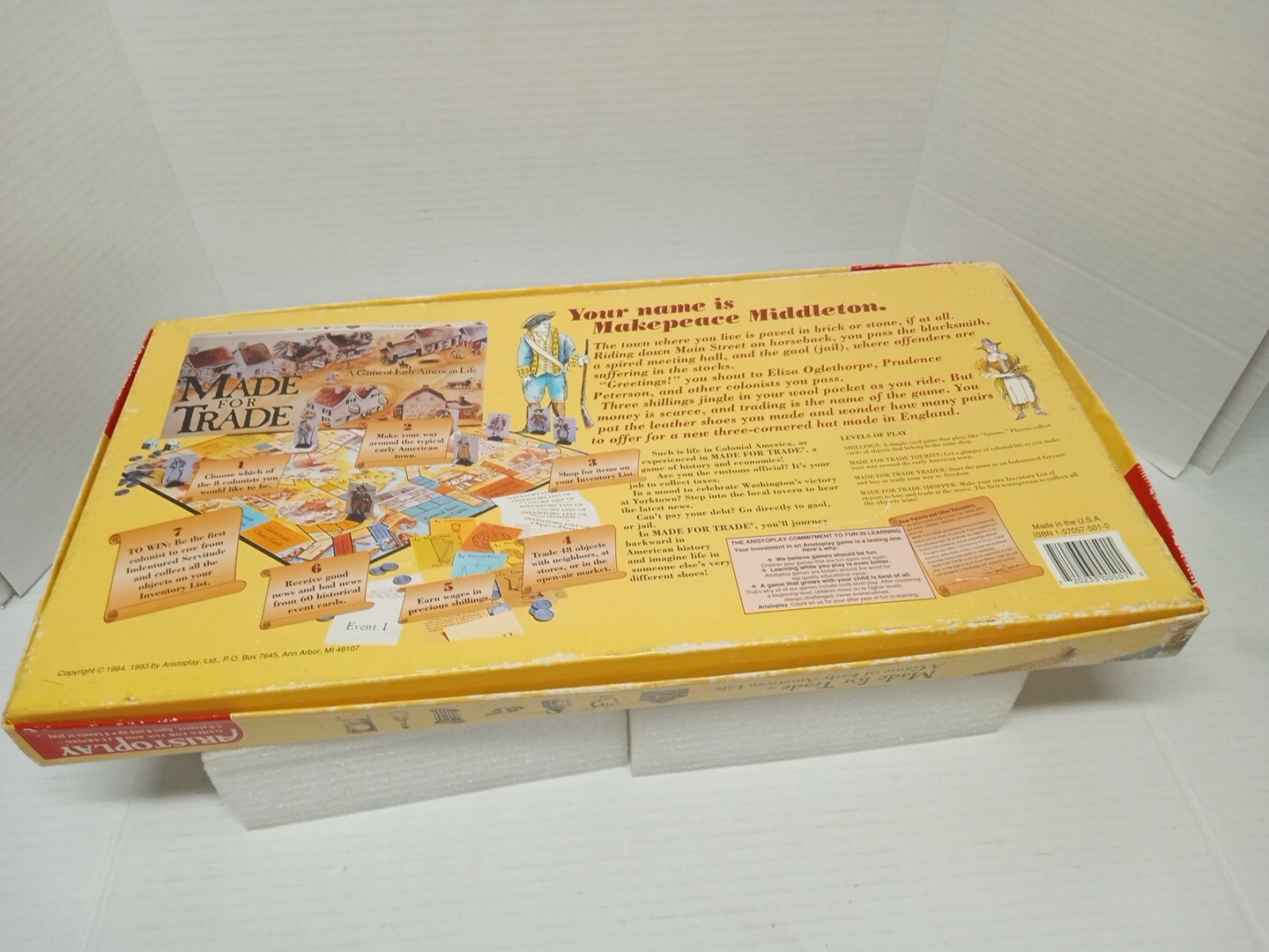 Made For Trade A Game of Early American Life Complete 1993 Aristoplay
