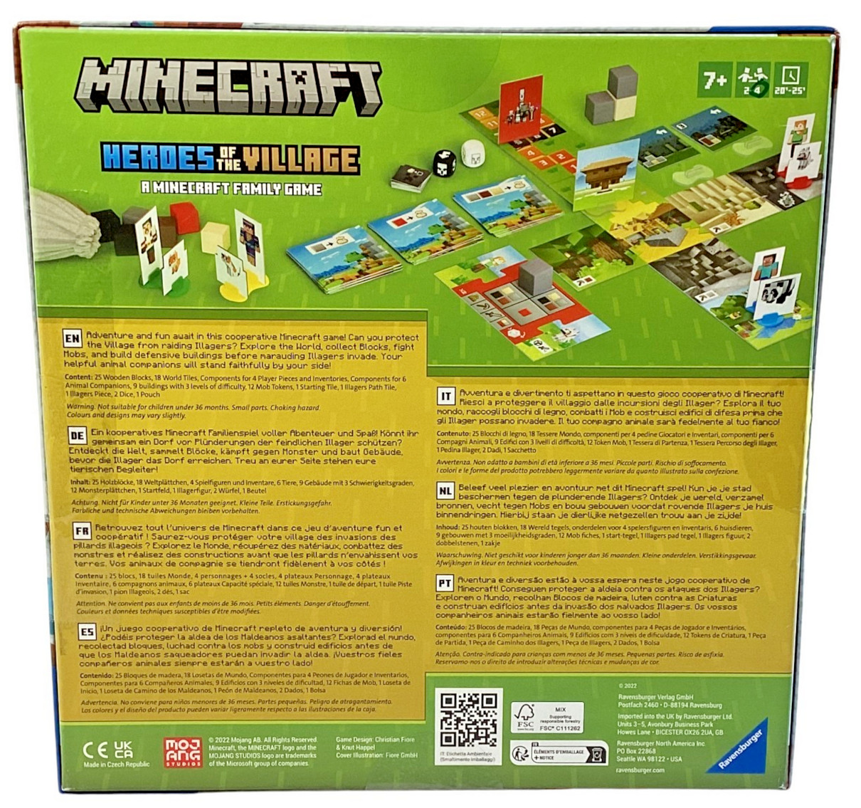 Minecraft: Heroes of the Village, 2 to 4 players aged 7 & up