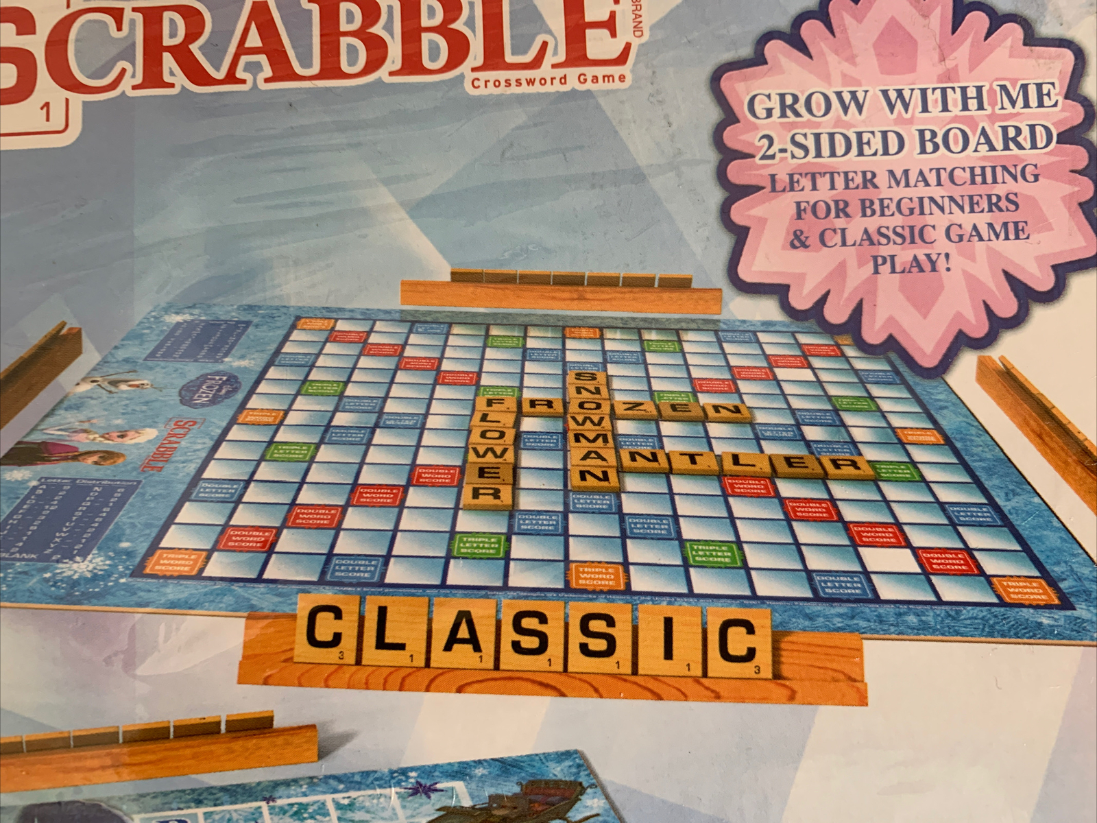 NEW Disney Frozen Scrabble Board Game Letter Matching Crossword Elsa Anna SEALED