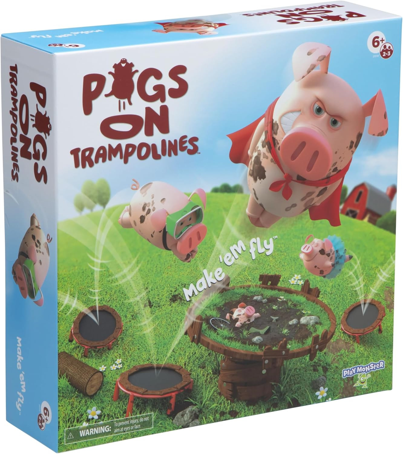 Pigs on Trampolines – Silly Fast Fun Family Night Game for Kids & Adults