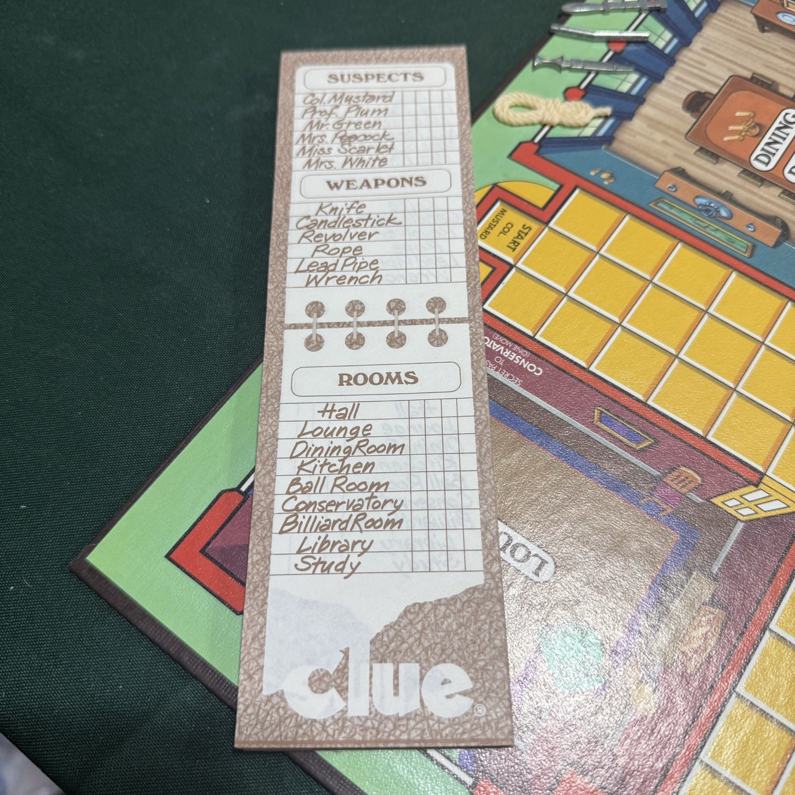 Vintage Clue COMPLETE Parker Brothers 1986 Classic Detective Game Ships Free