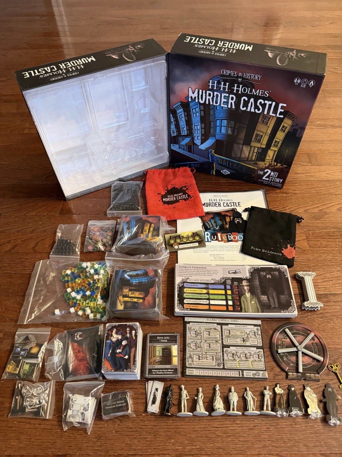 H.H. Holmes’ Murder Castle with 2nd Story edition, Strategy Game. Complete!