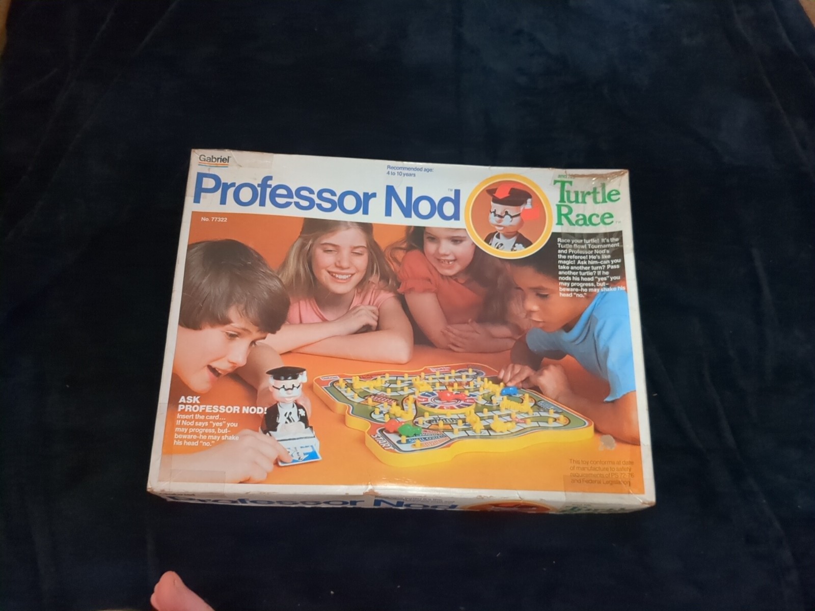 Vtg 1977 Gabriel Professor Nod & His Turtle Race Board Game Complete