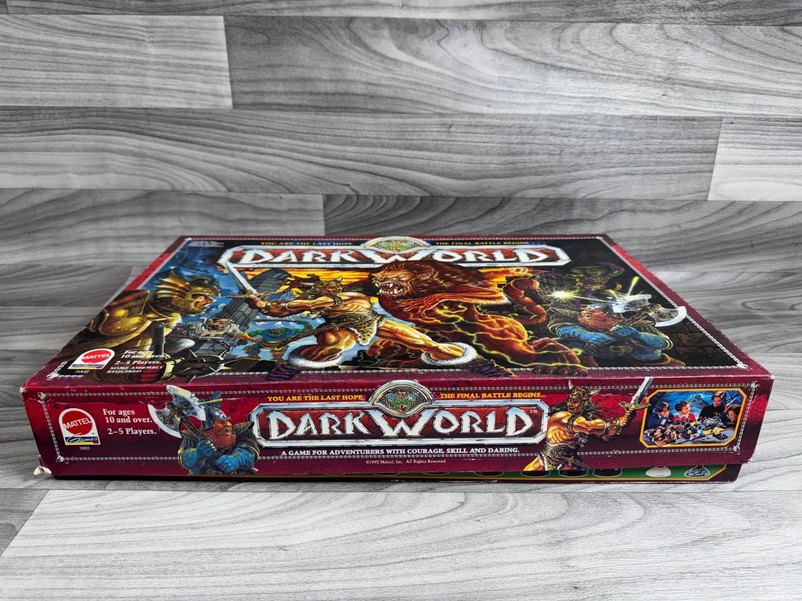 DARK WORLD FANTASY ADVENTURE BOARD GAME 1992 MATTEL INCOMPLETE AS IS