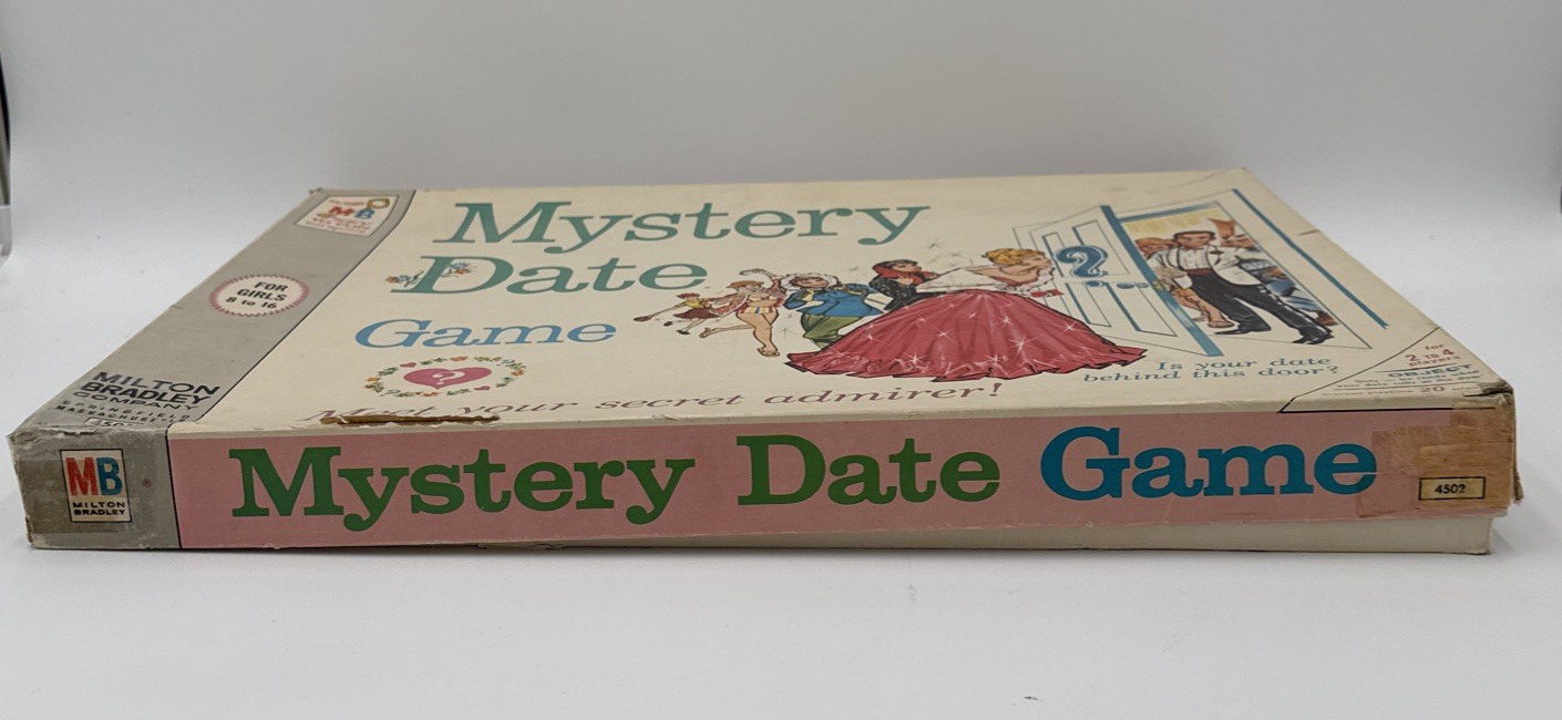 Milton Bradley 1965 Boardgame Mystery Date Game 4502 Complete Box Damage