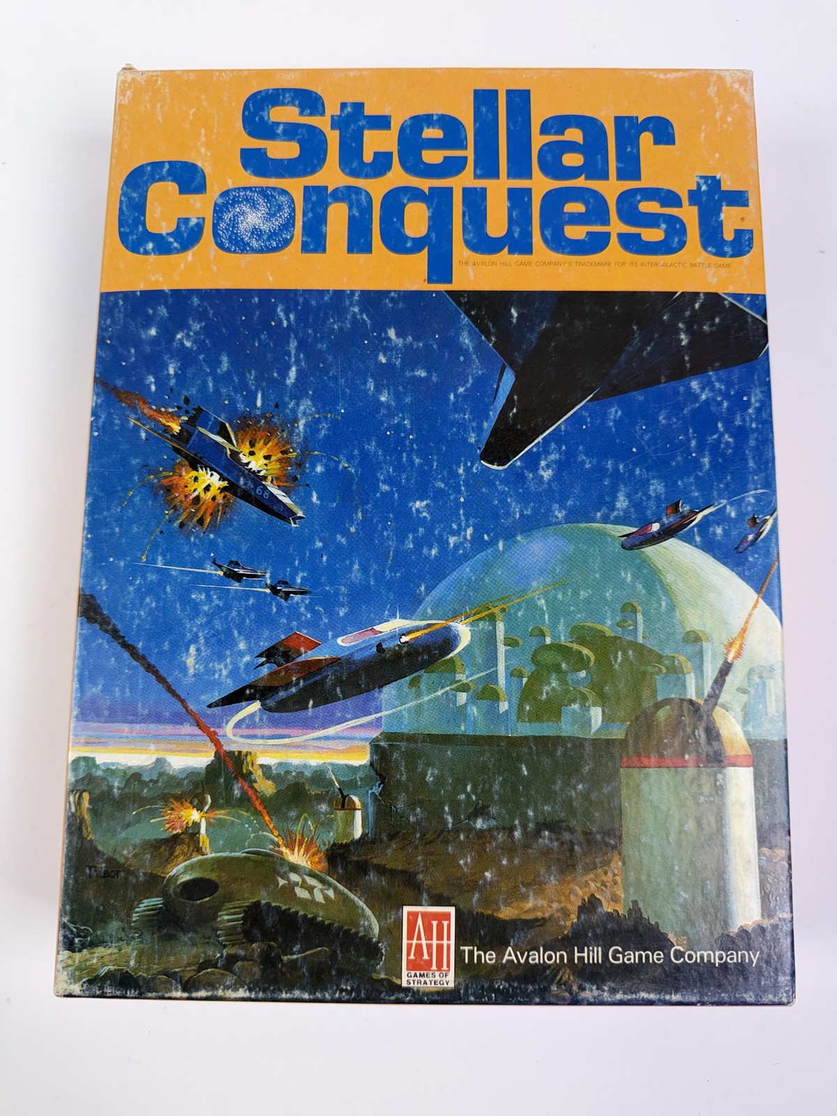 Vintage 1984 Avalon Hill Stellar Conquest Board Game Space Strategy USA Bookcase