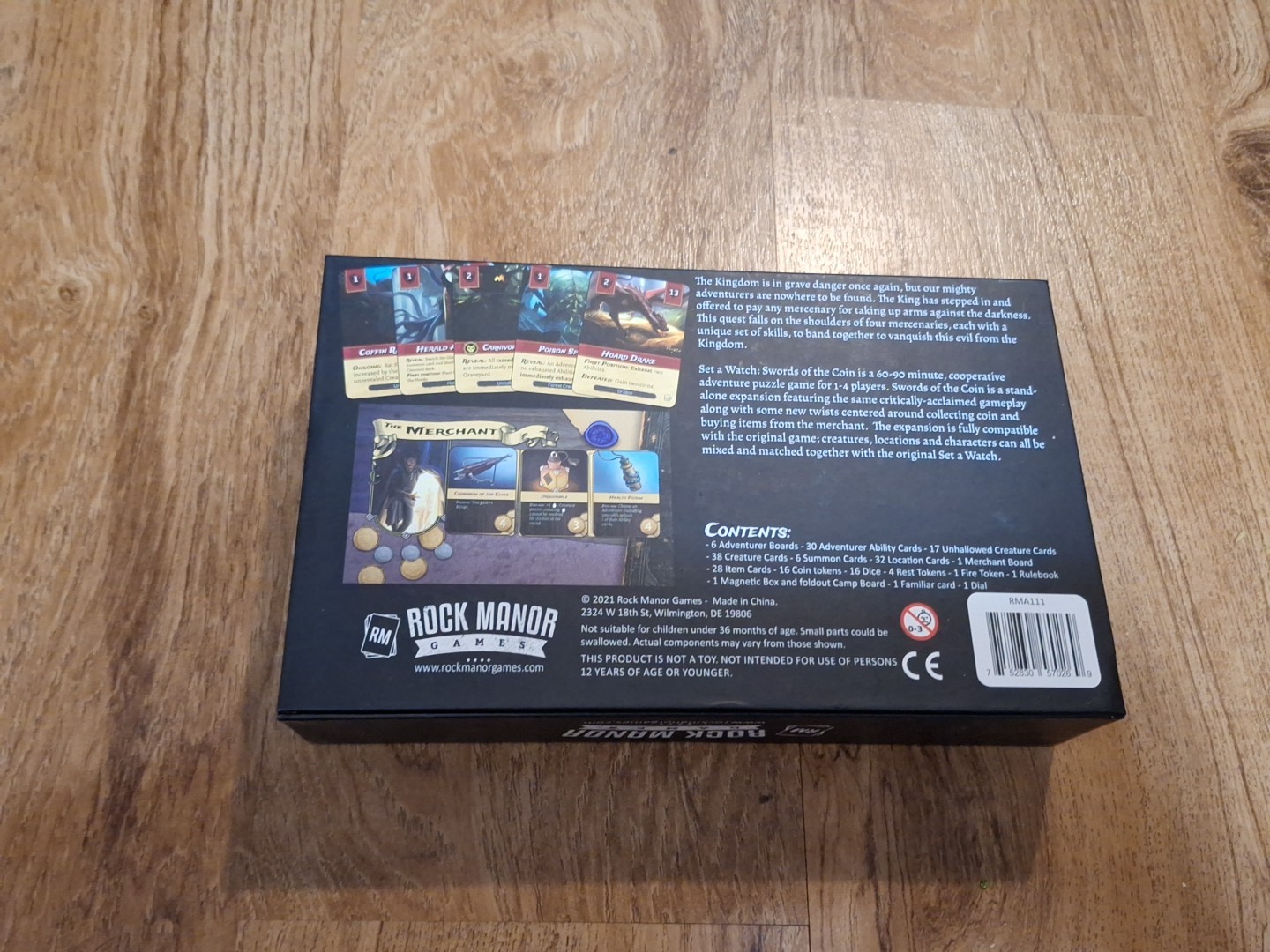 Rock Manor Games Set a Watch Swords of the Coin Complete