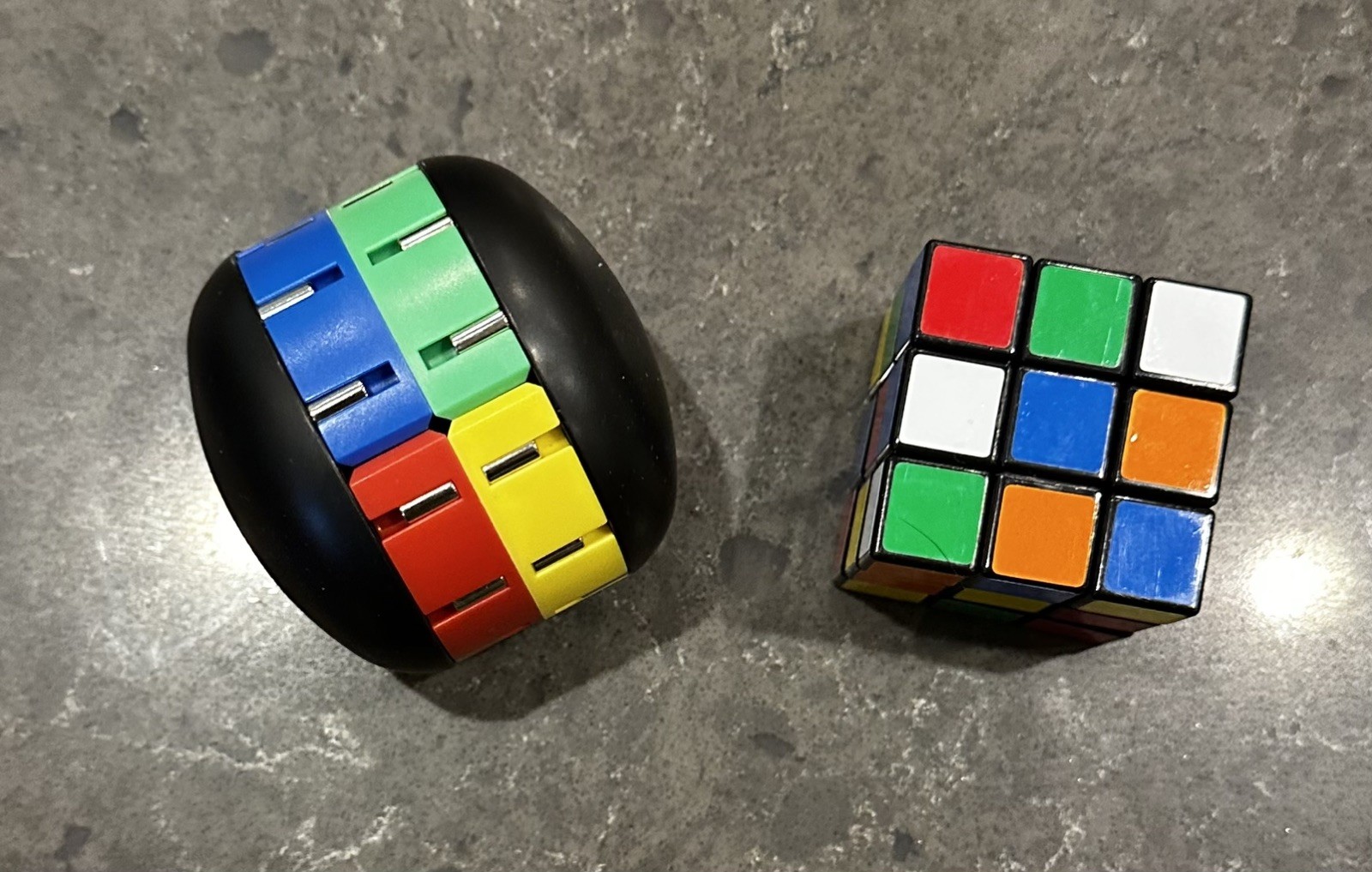 TOT PUZZLE LOT True Challenge Magnetic Puzzle Spin to Solve AND Rubik’s Cube